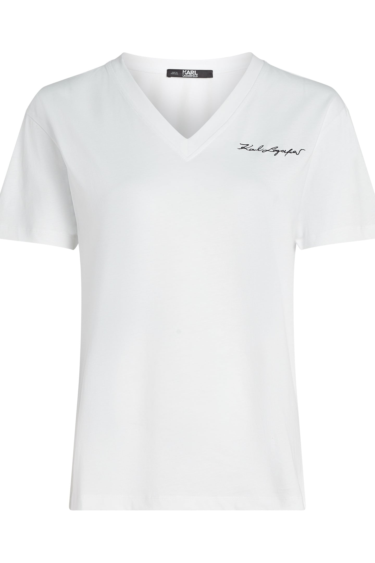 SIGNATURE V-NECK T-SHIRT WHITE 1