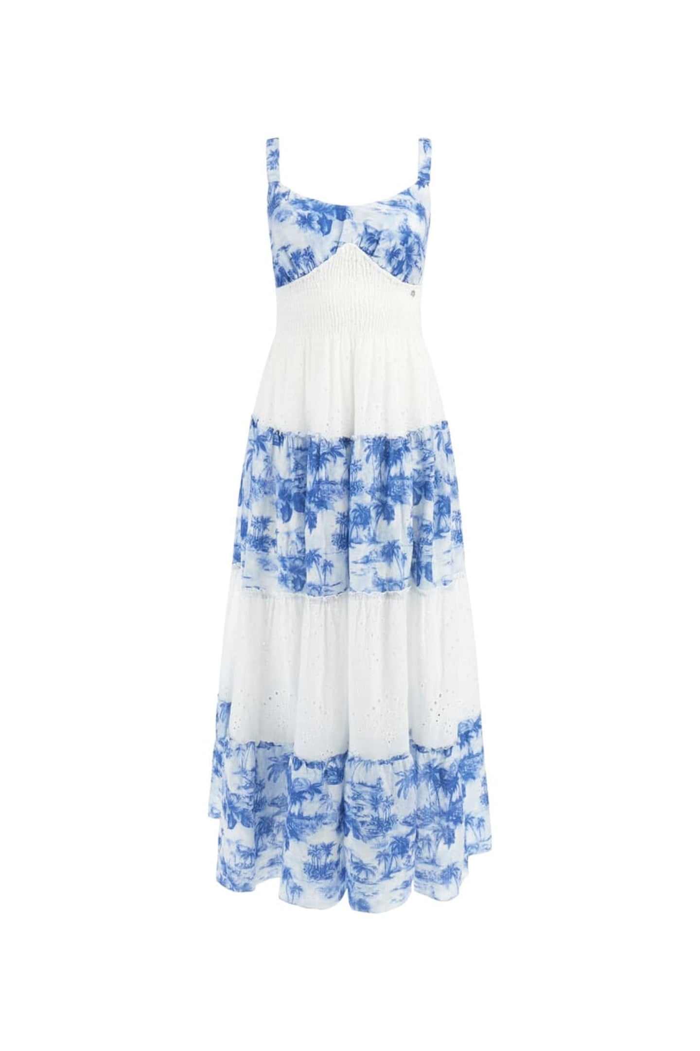 GUESS ECO SAVINA MIX PRINT DRE VINTAGE ISLAND BLUE 4