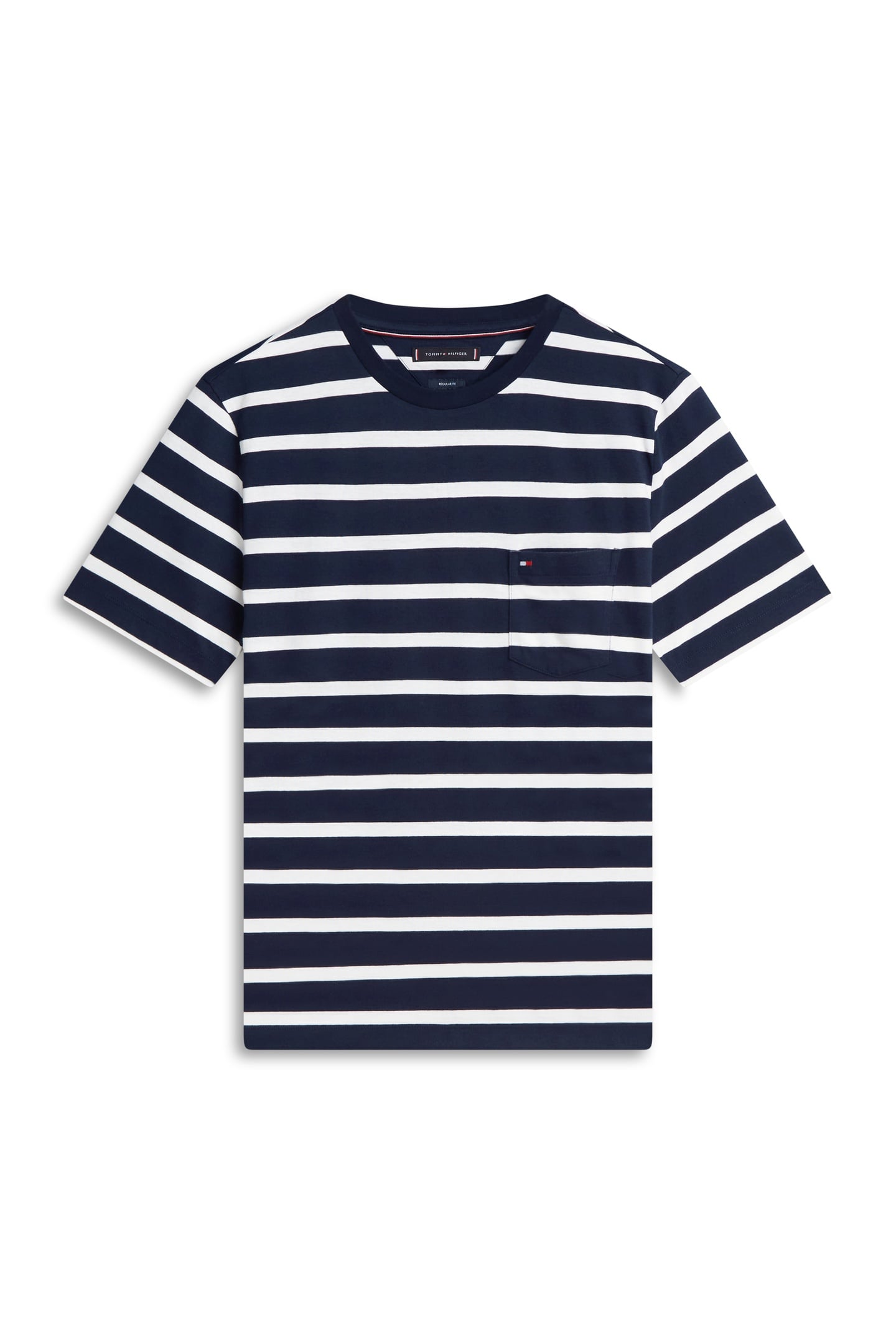 ESSENTIAL REGULAR FIT STRIPE T-SHIRT DESERT SKY/ECRU STRIPE 4