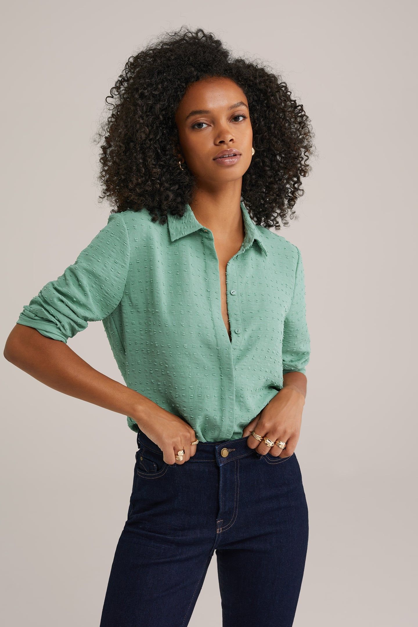 BLOUSE PASTEL GREEN 1