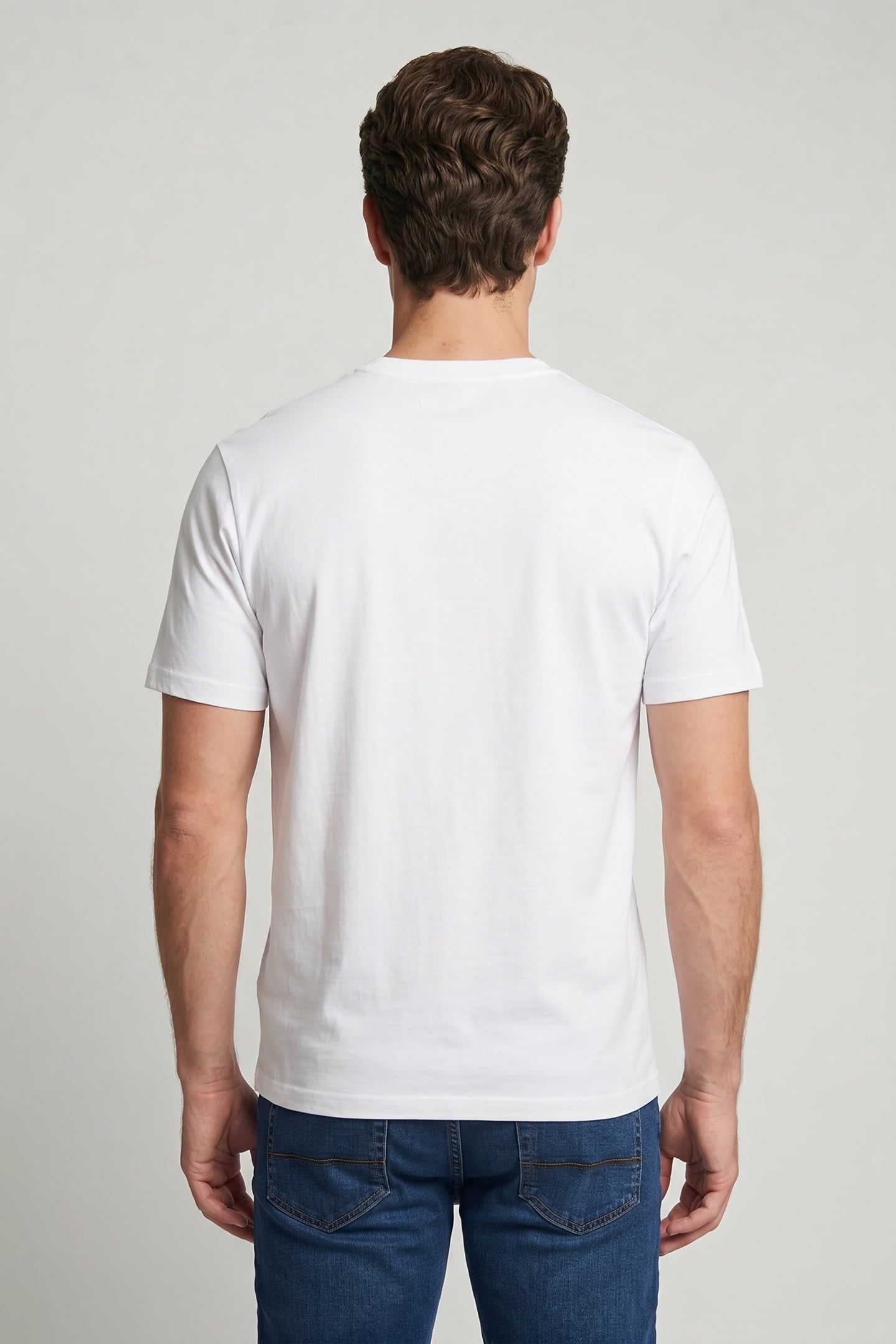 SHORT SLEEVE SILICON BADGE TEE WHITE 2