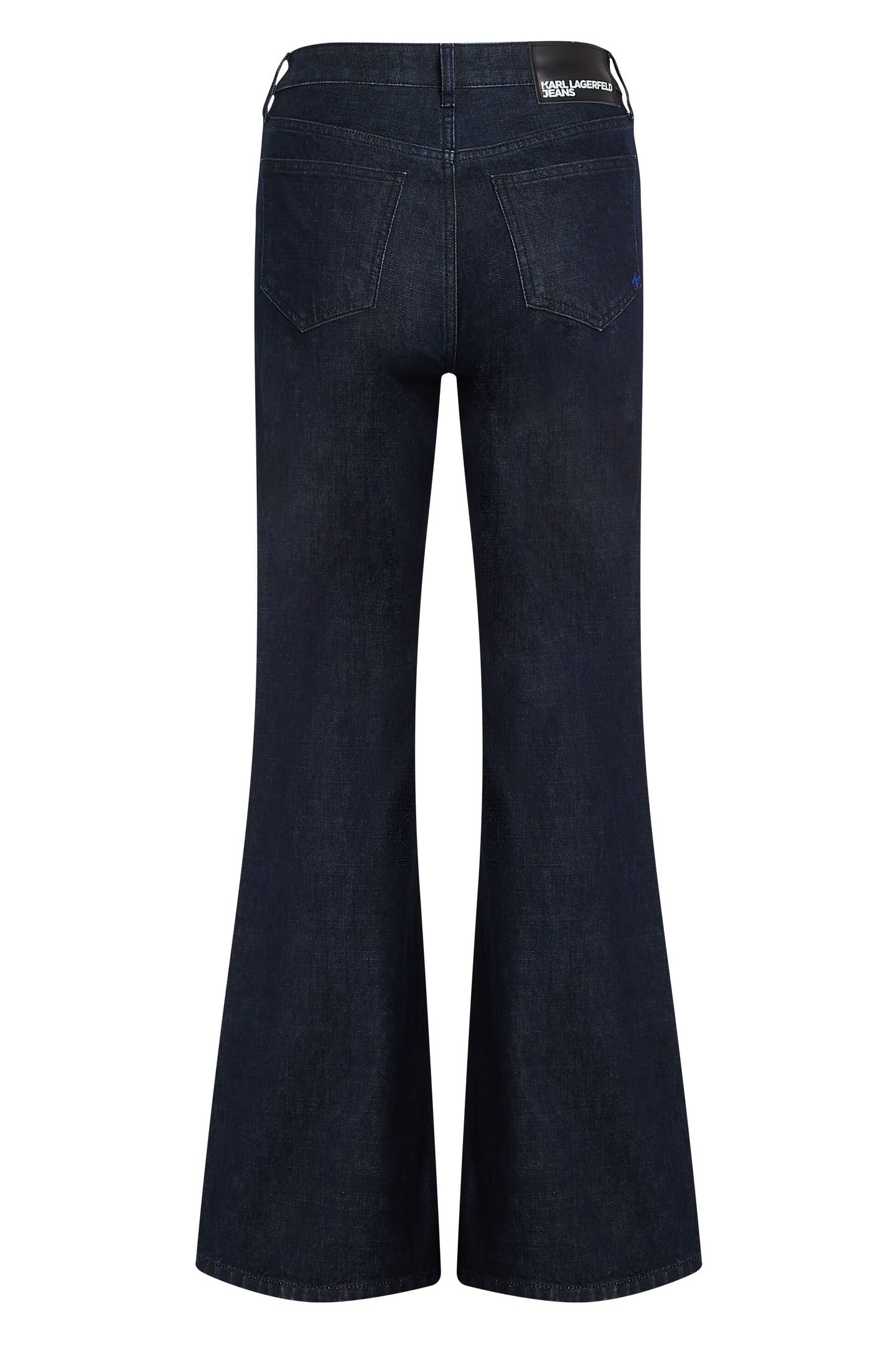 FLARED DENIM W/ SLIT RINSE BLUE 4