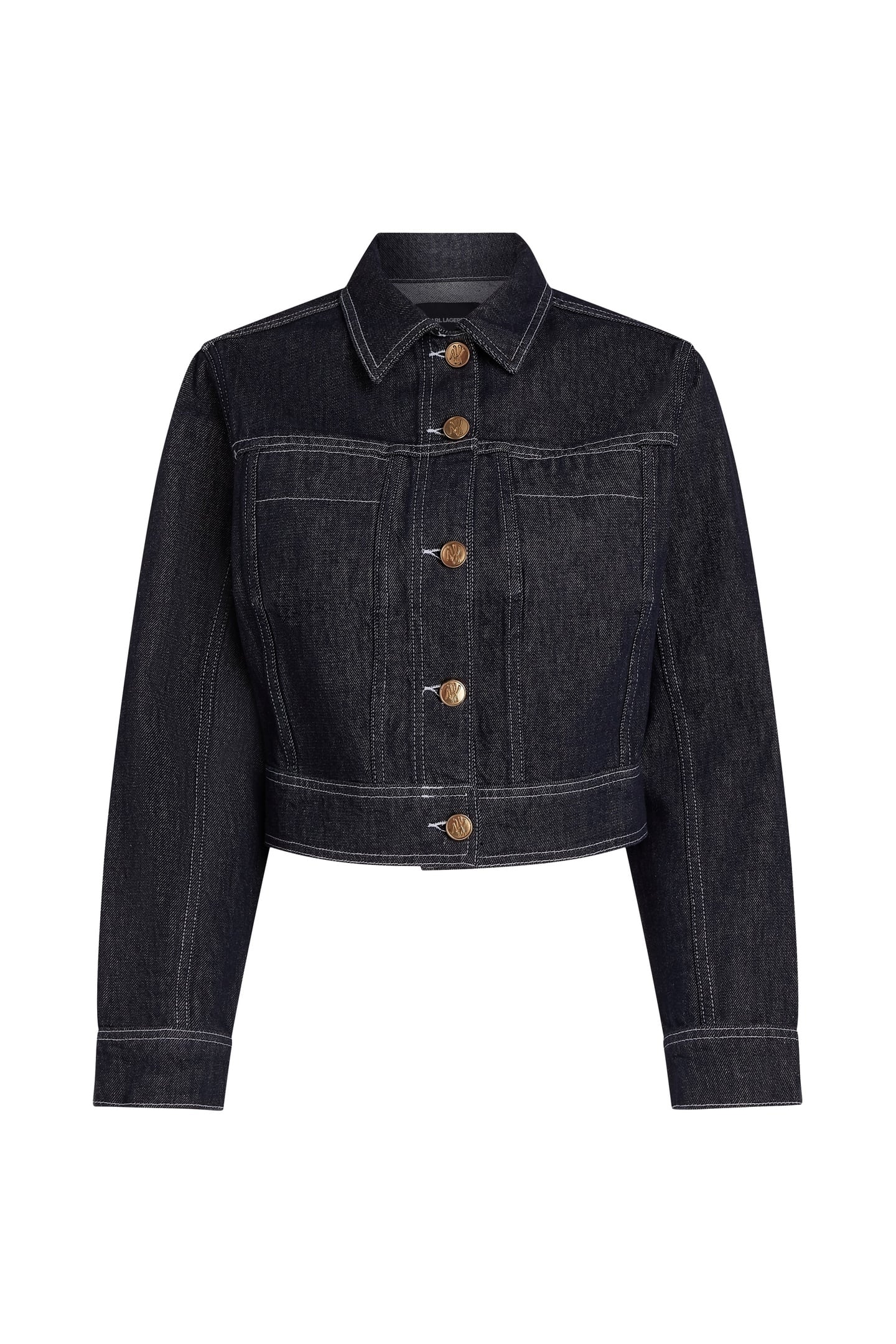 BUTTON DENIM JACKET DARK BLUE DENIM 4