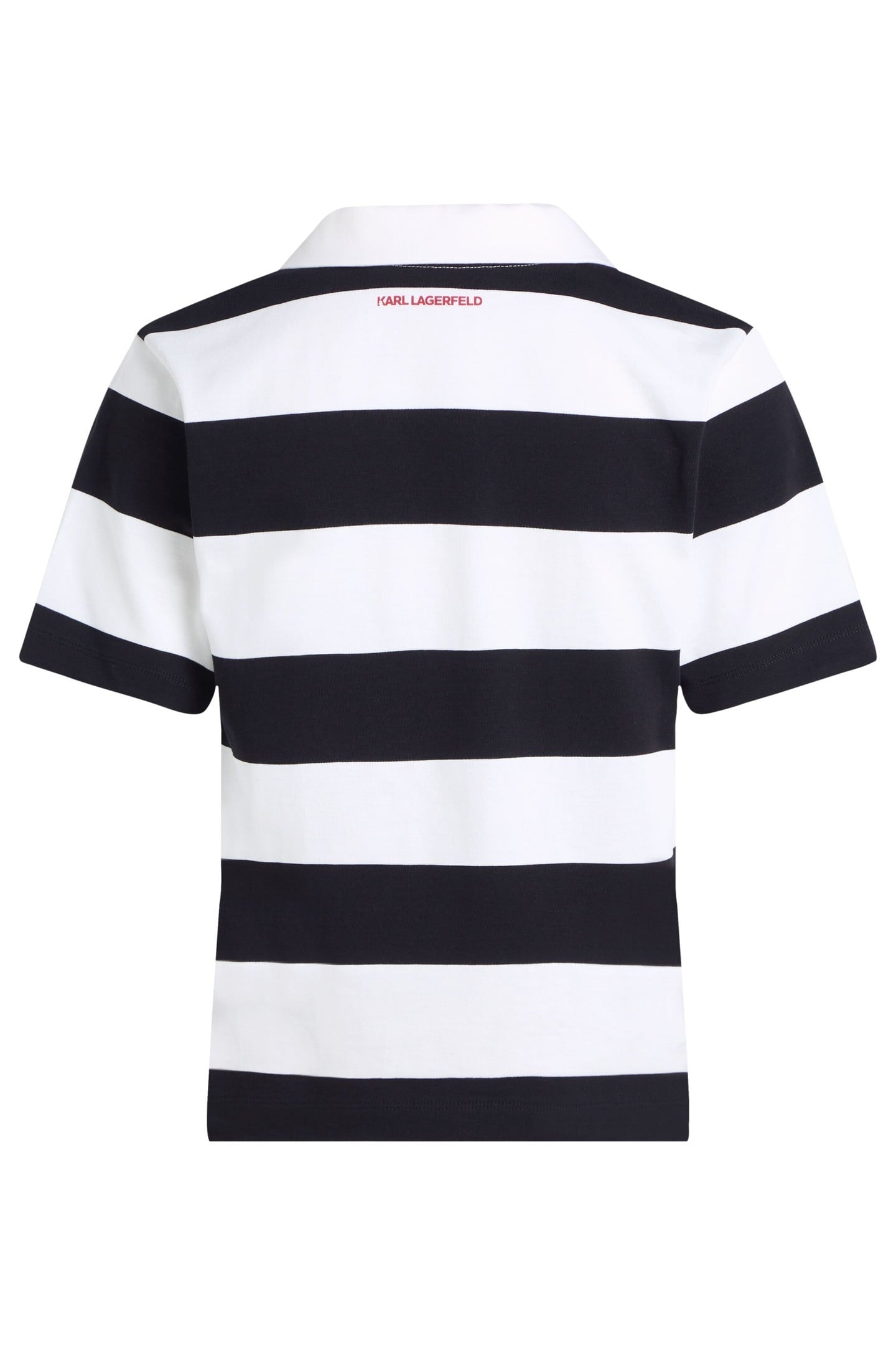 IKON PATCH STRIPE SSLV POLO BLACK-CANNOLI CREAM 6