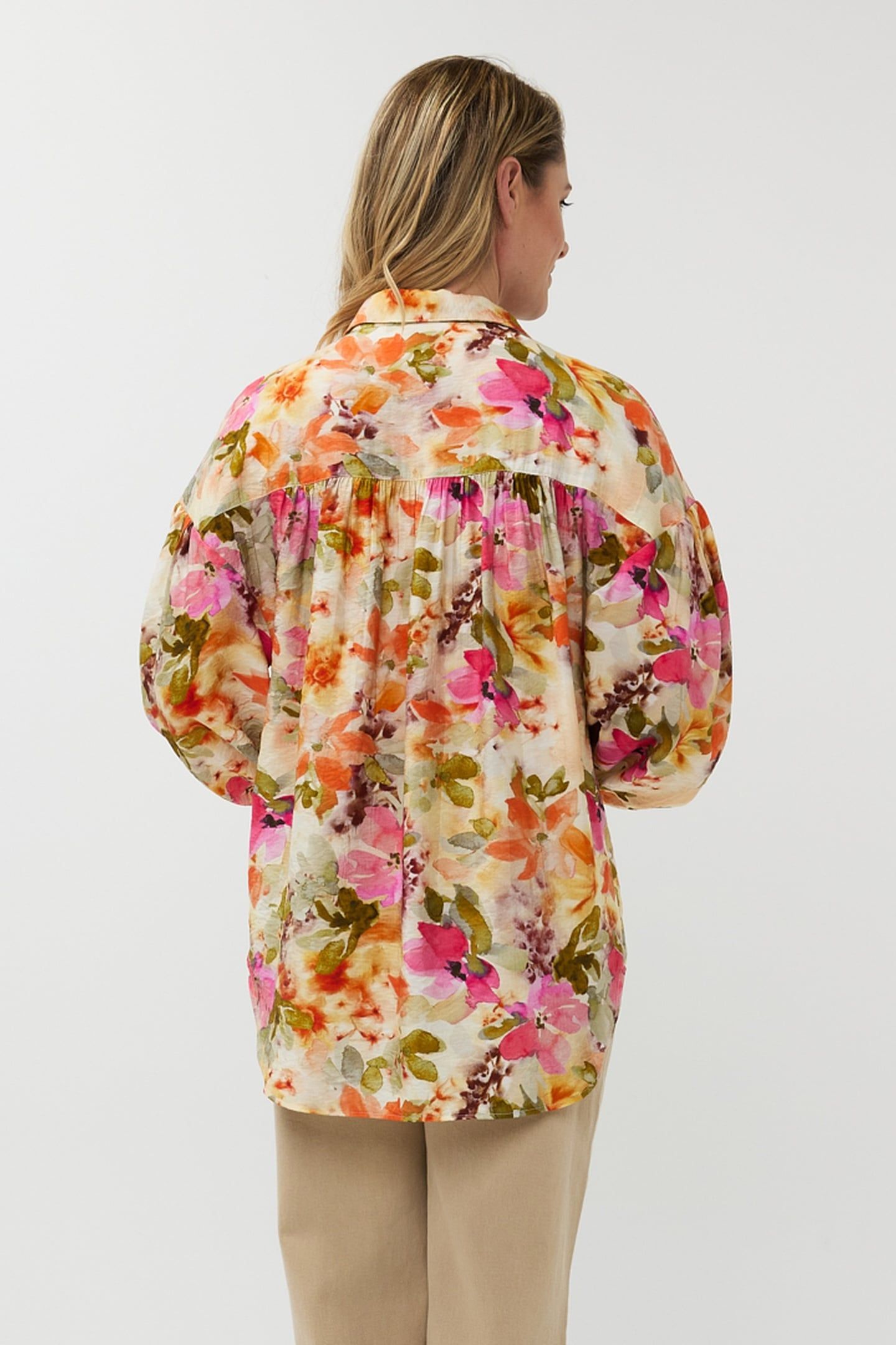 BLOUSE OVERSIZED FLORAL GARDEN PRINT 4