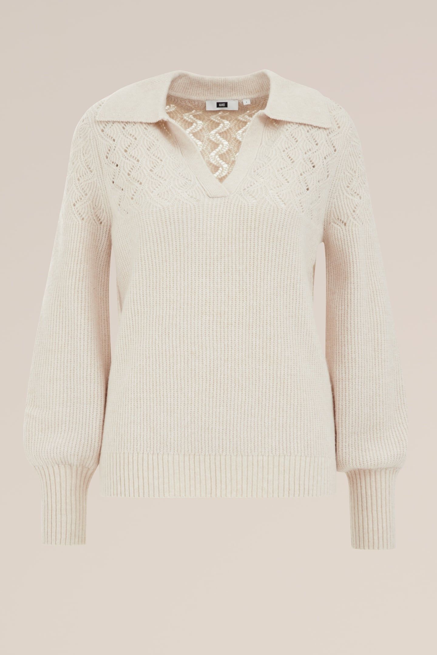 KNITTED PULLOVER BEIGE 4