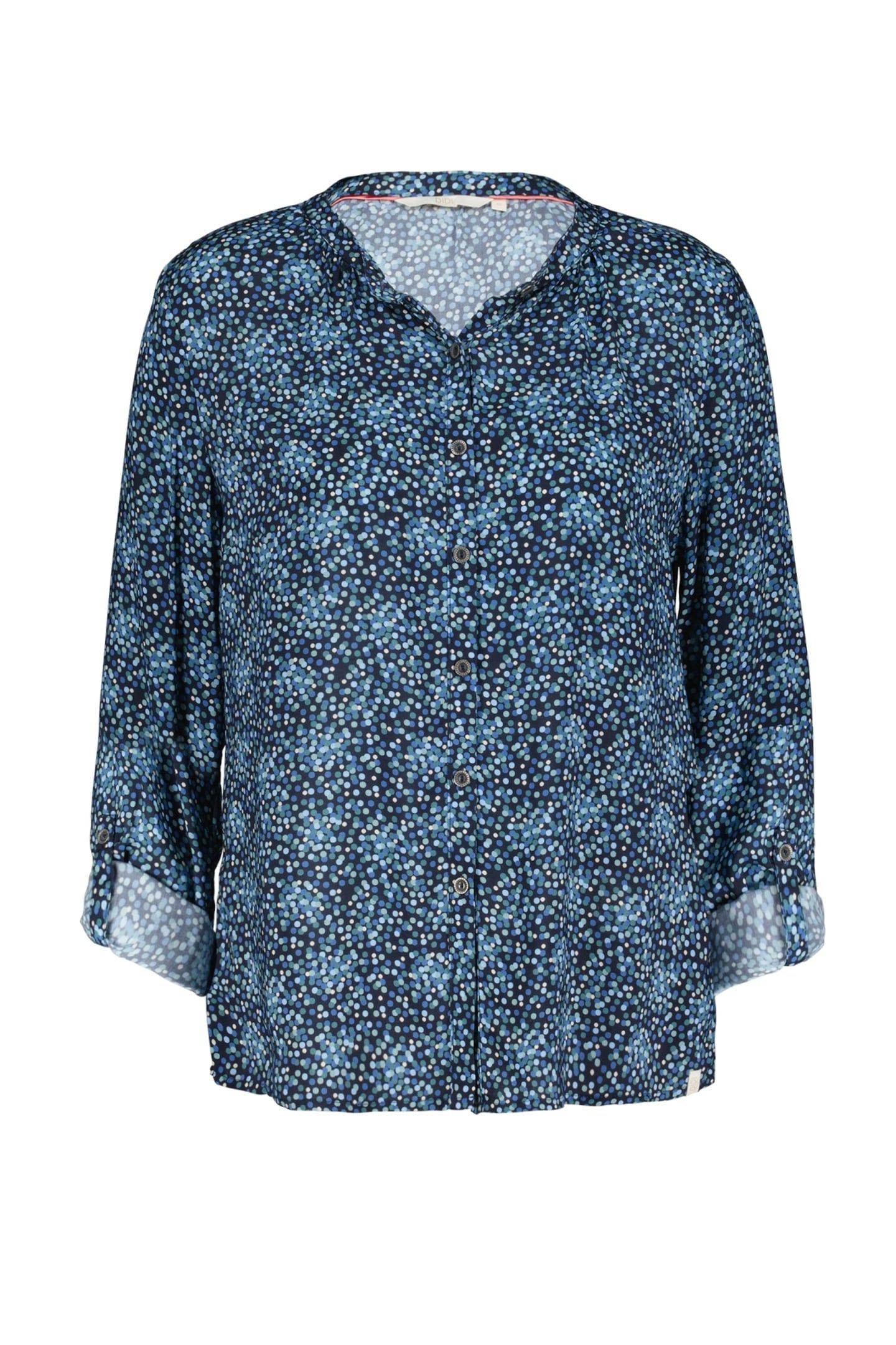 BLOUSE TYLA DARK BLUE FUJI XS PRINT 7