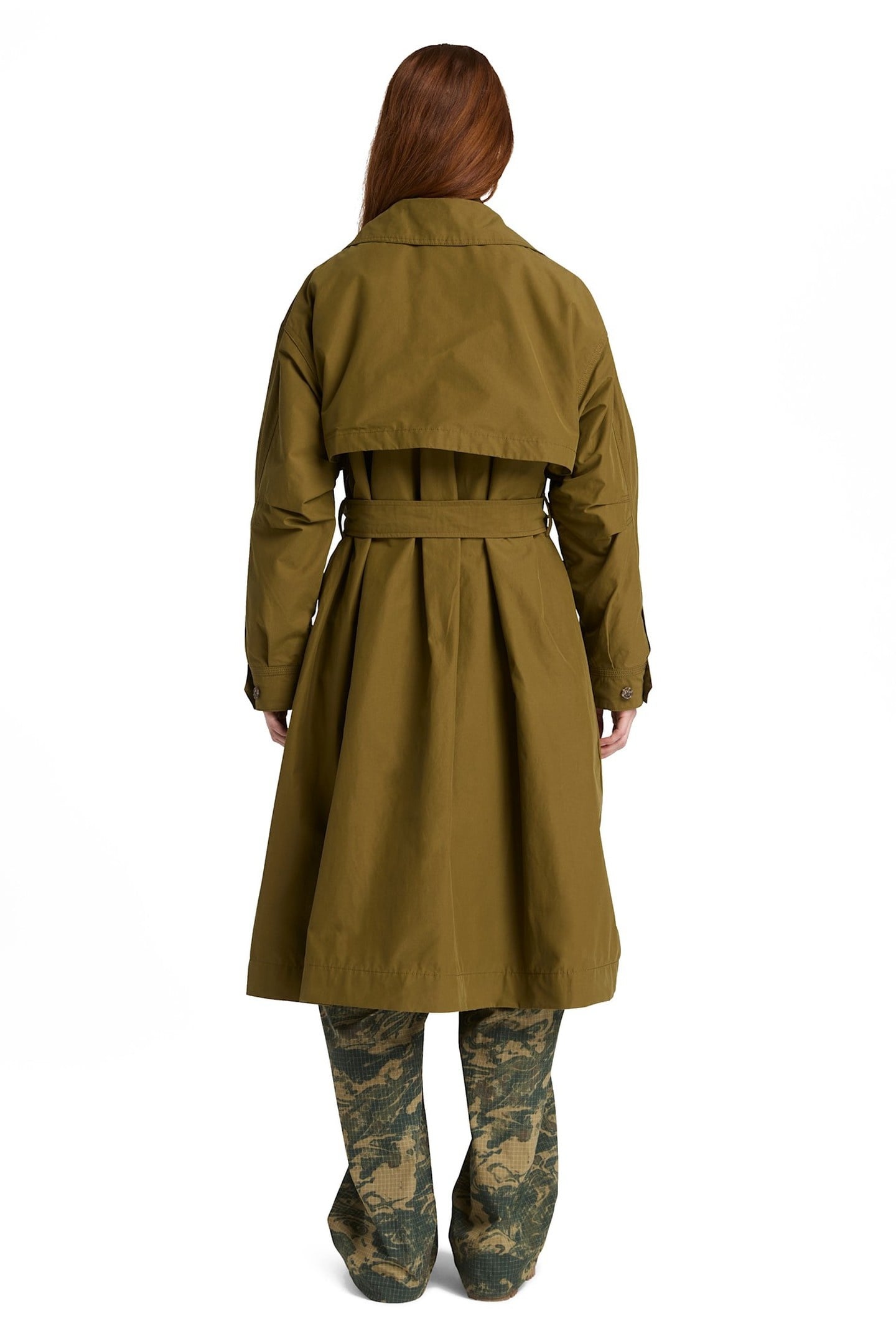 WATER REPELLENT LONG MAC COAT OLIVE 2