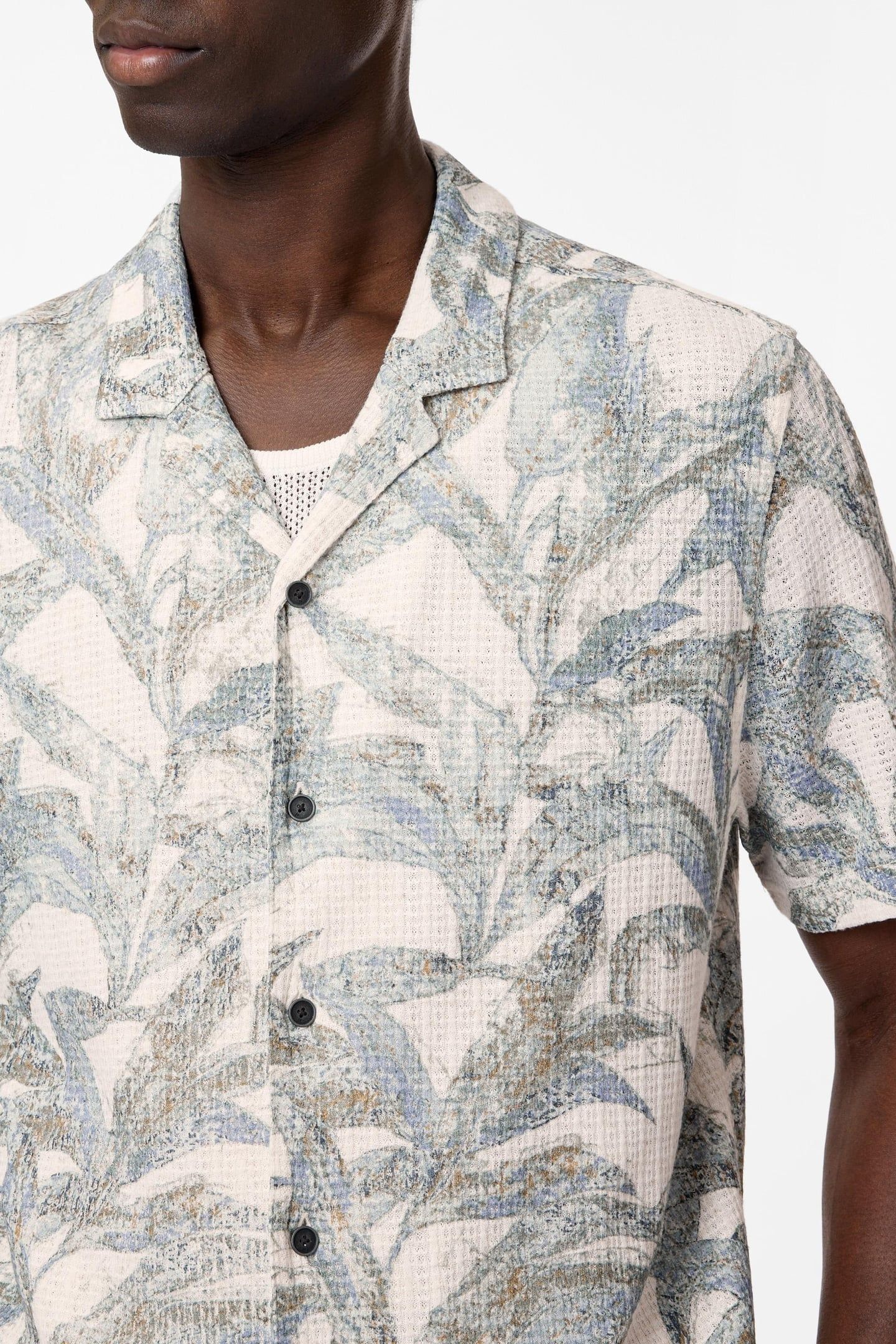 CONANT SS DESERT FLOWER CAMP COLLAR ECRU 3