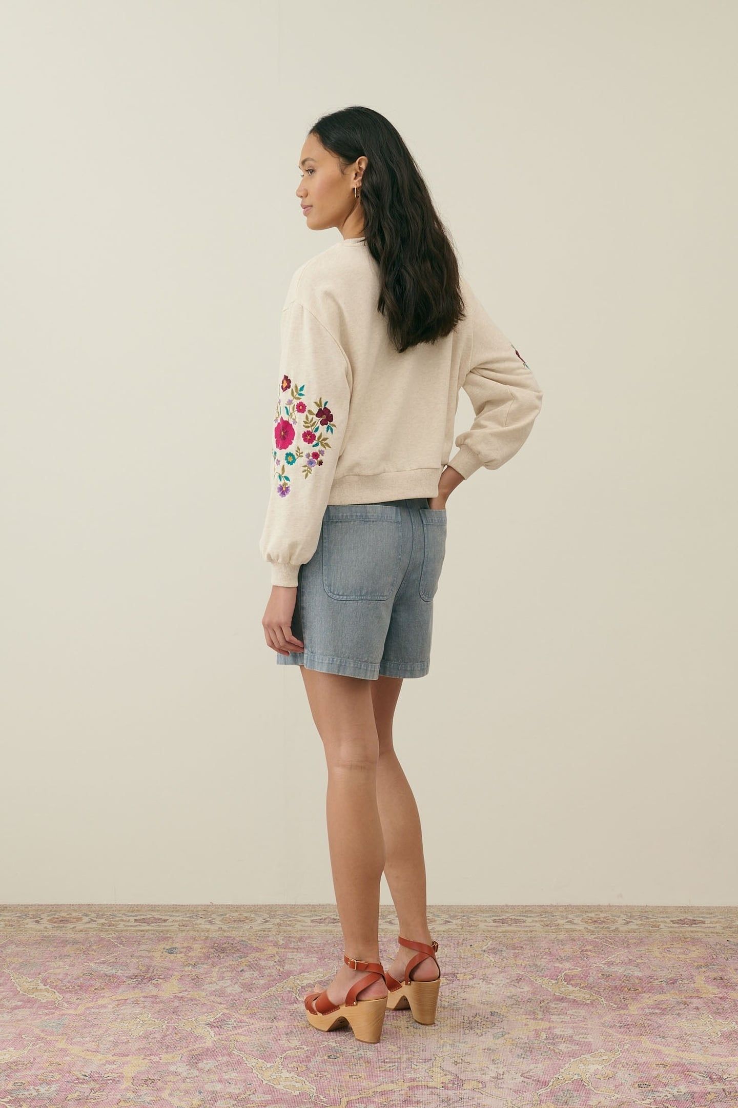 SWEATSHIRT JUDITH HEATHER CREAM 2