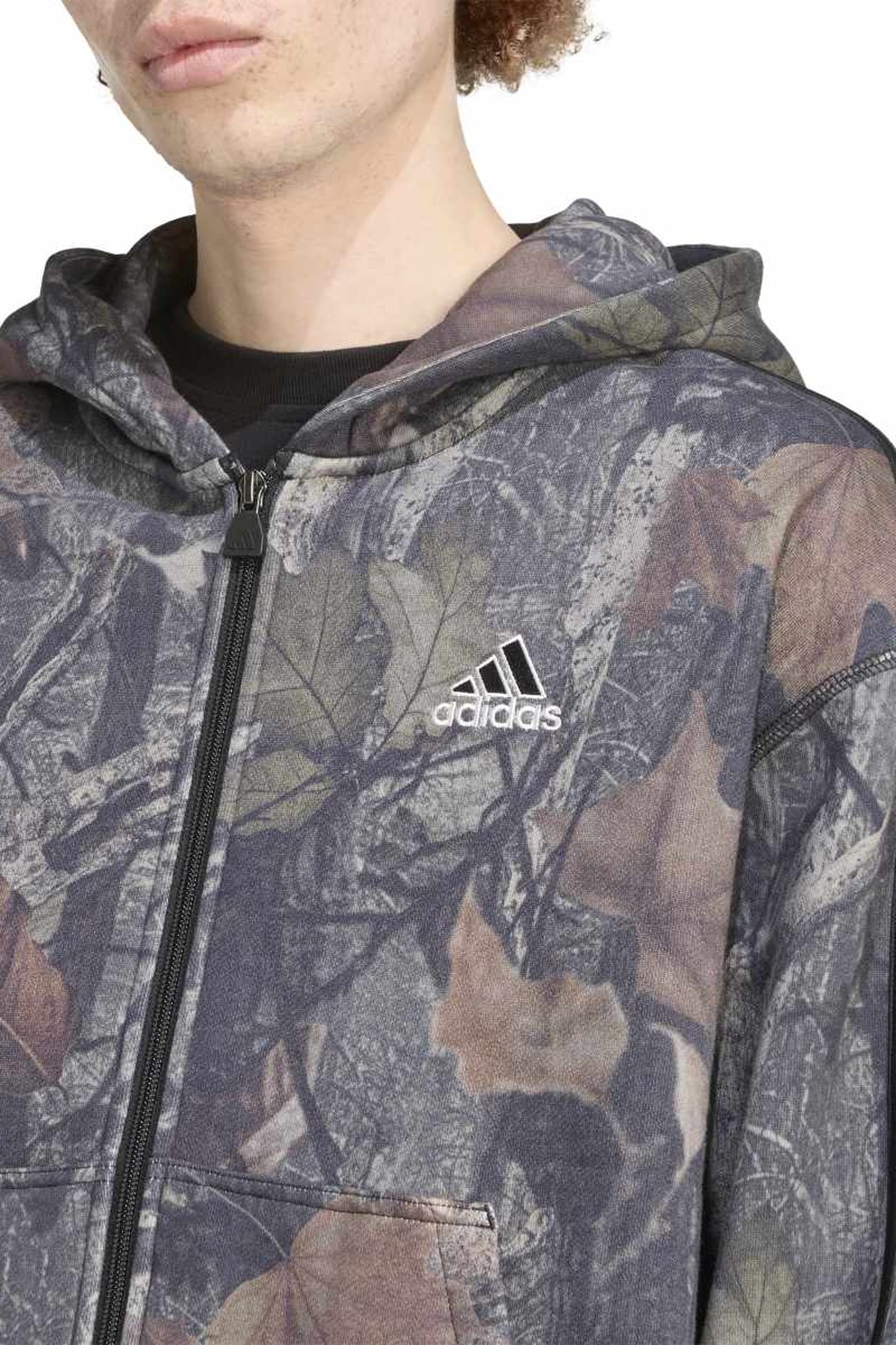 UNISEX ORIGINALS CAMO HOODED FULL-ZIP BLACK 6