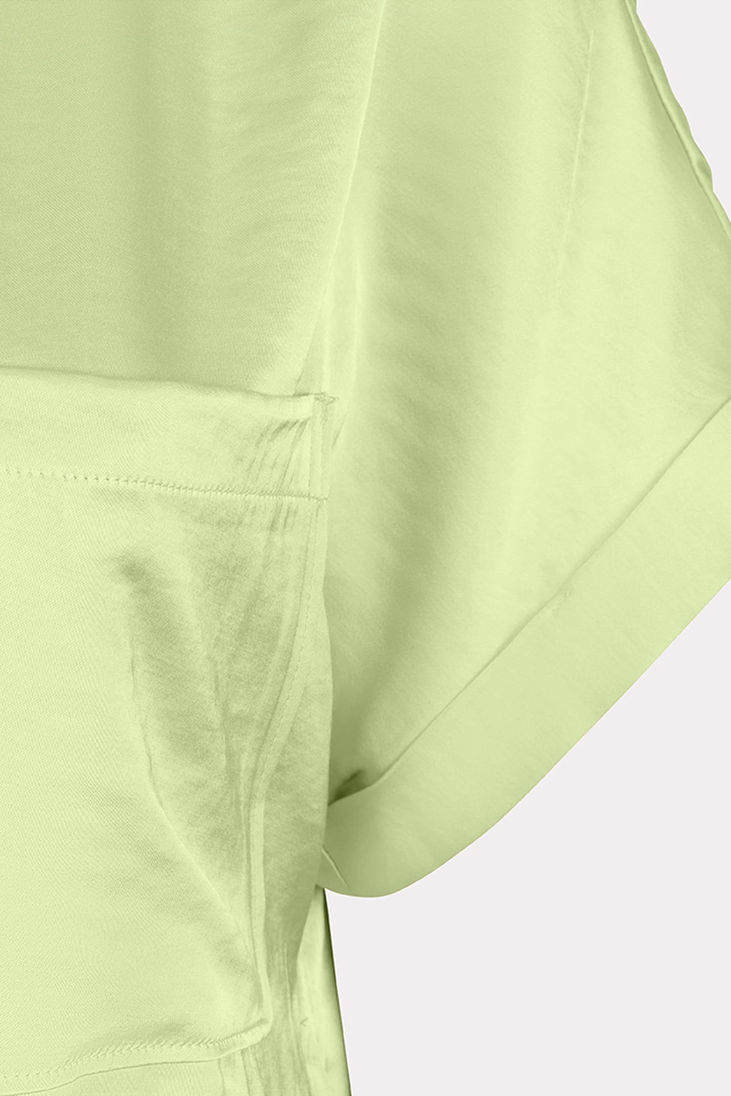 BLOUSE S/SLVE POCKET SATIN LOOK APPLE GREEN 3