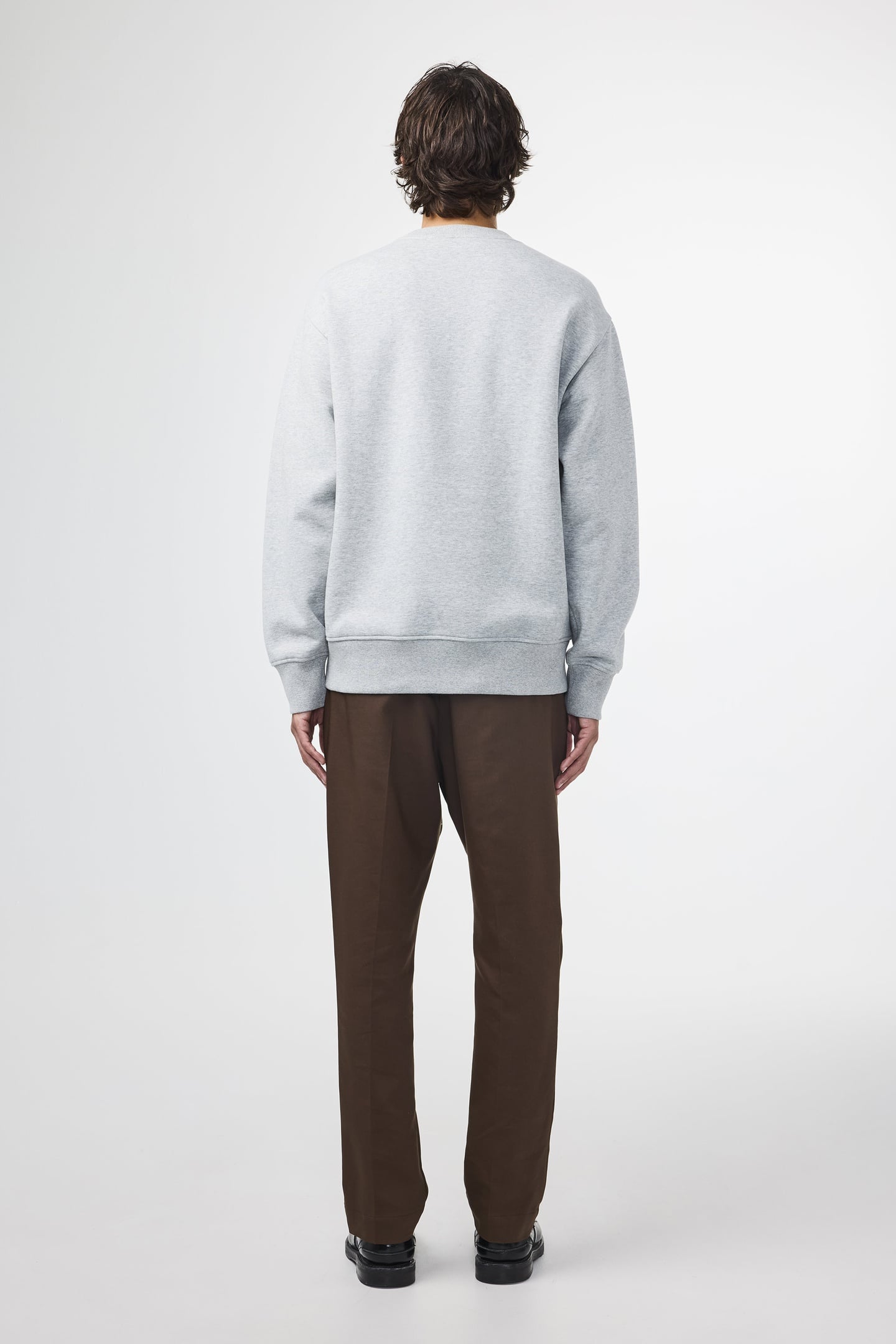 BRIGGS APP CREW 3504 SWEAT GREY MEL. 3