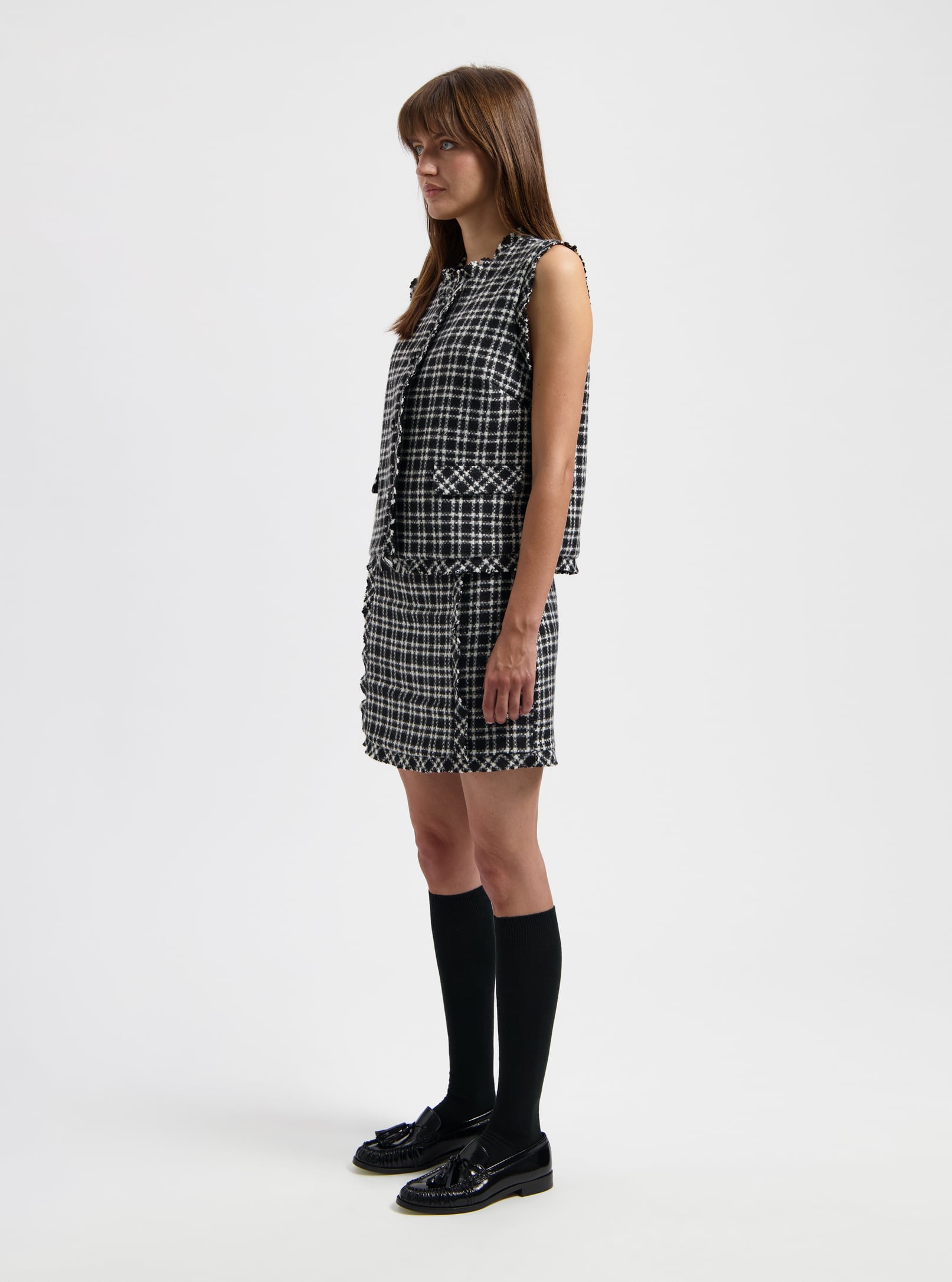 NOUS SOMMES LABELS – JIMMIE TWEED GILET BLACK 2