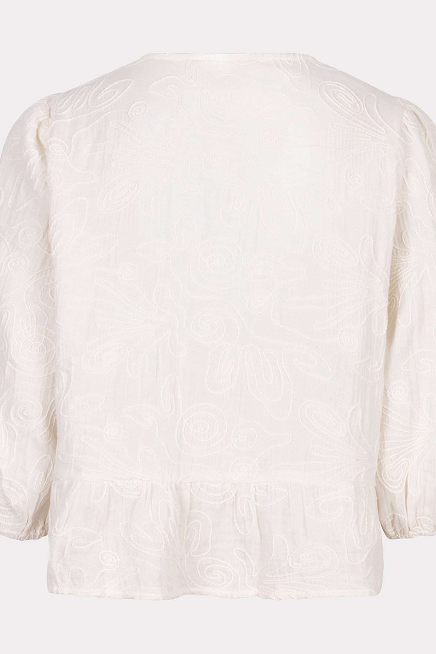 BLOUSE 3D EMBROIDERY LIGHT SAND 6