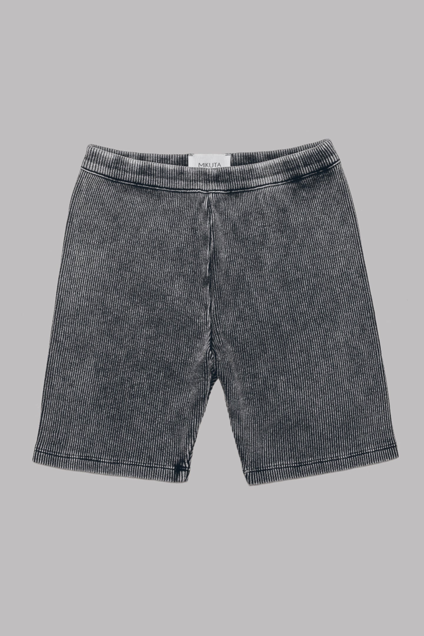 THE DARK RIBBED BIKER SHORTS 4