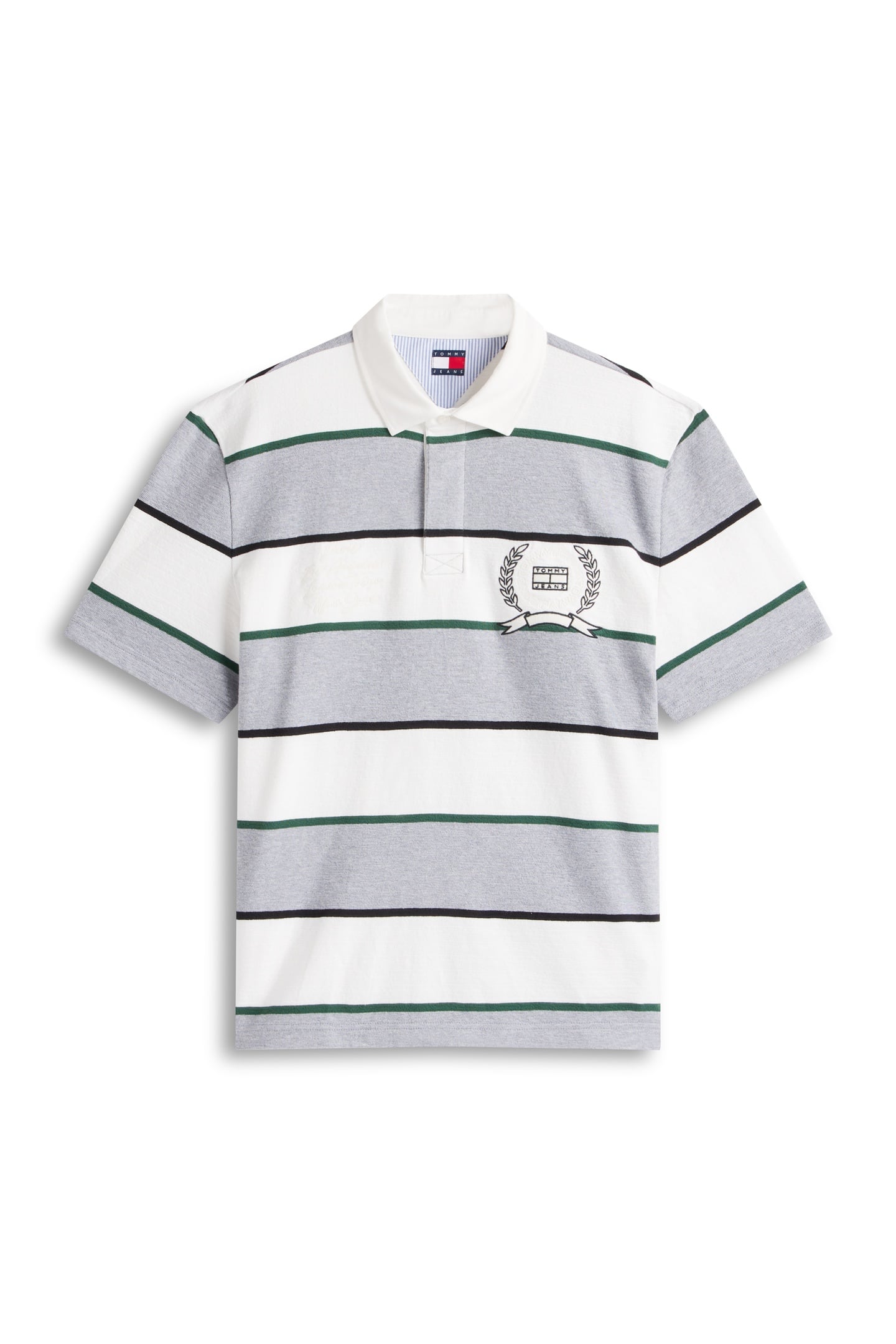 TJM RELAXED SS STRIPE POLO GREY HEATHER STRIPE 4
