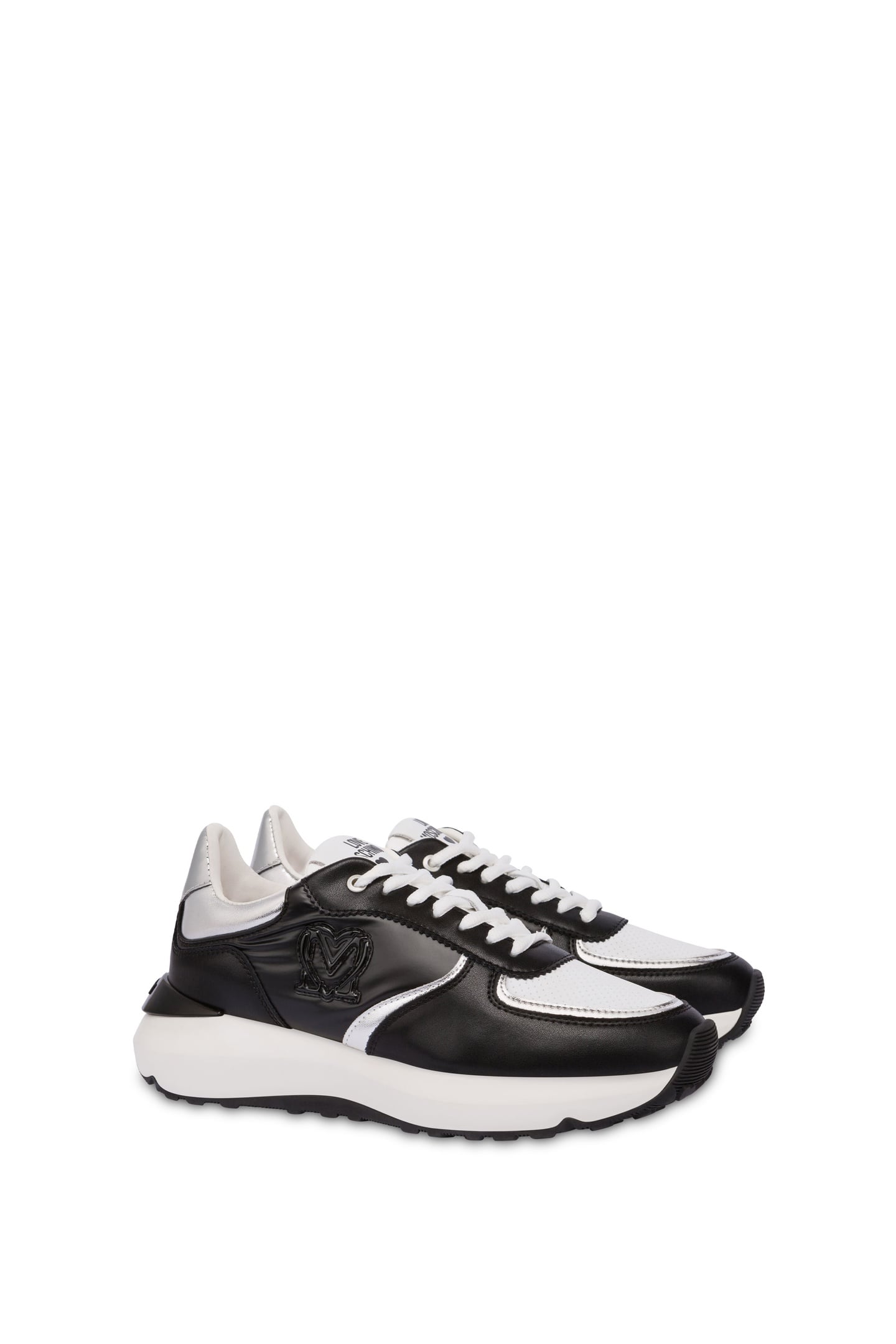 SPEED LOVE NYLON AND CALFSKIN RUNNING SNEAKERS BLACK 3