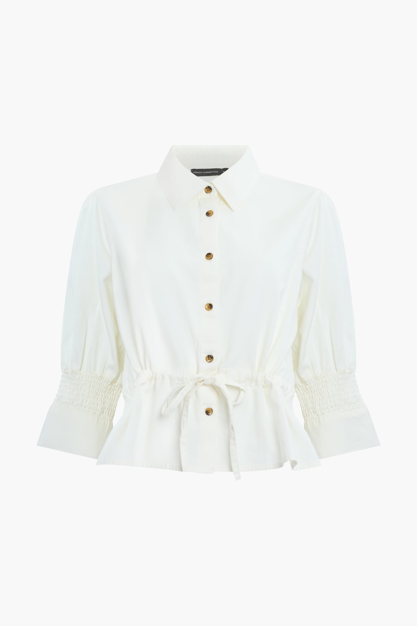 TIE WAIST TOP ECRU 3