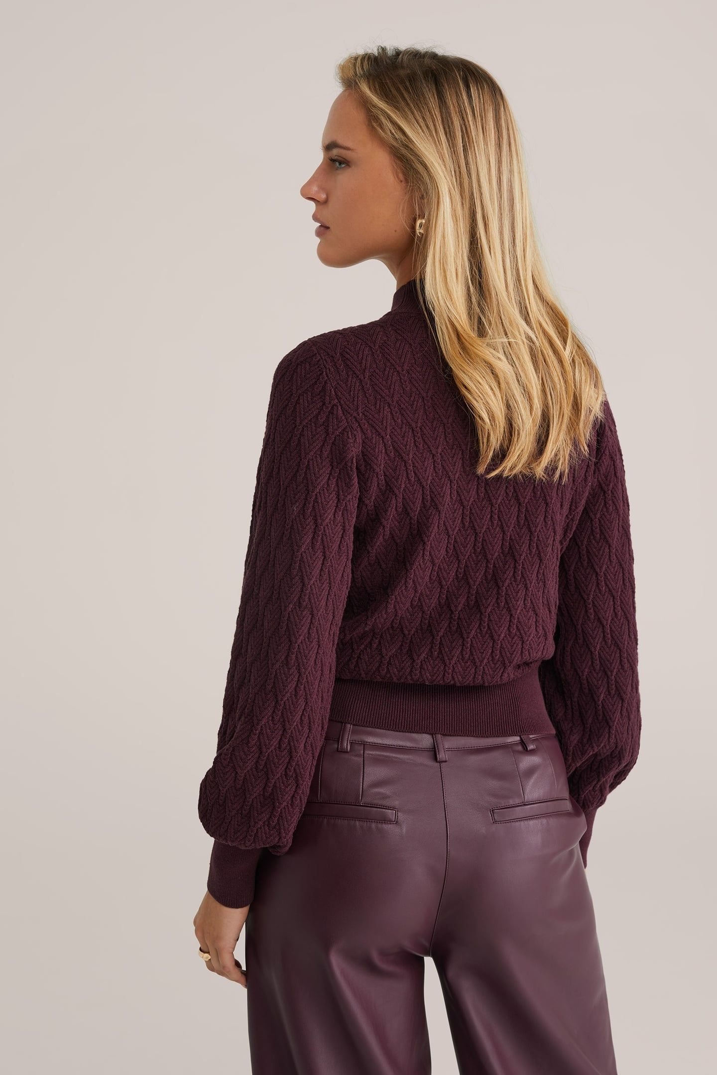 KNITTED PULLOVER VINTAGE RED 3