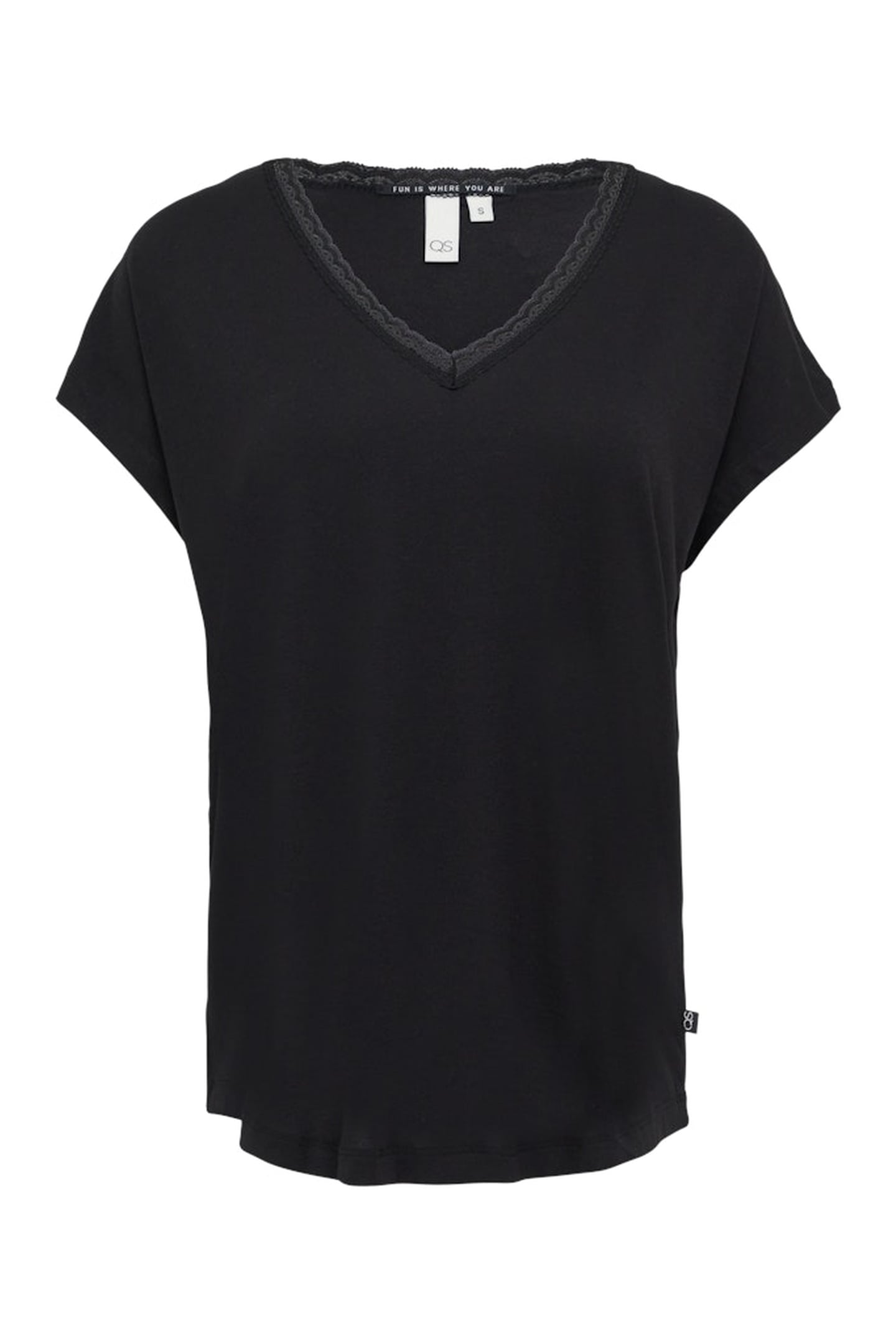 S.OLIVER-QS T-SHIRTS BLACK 4