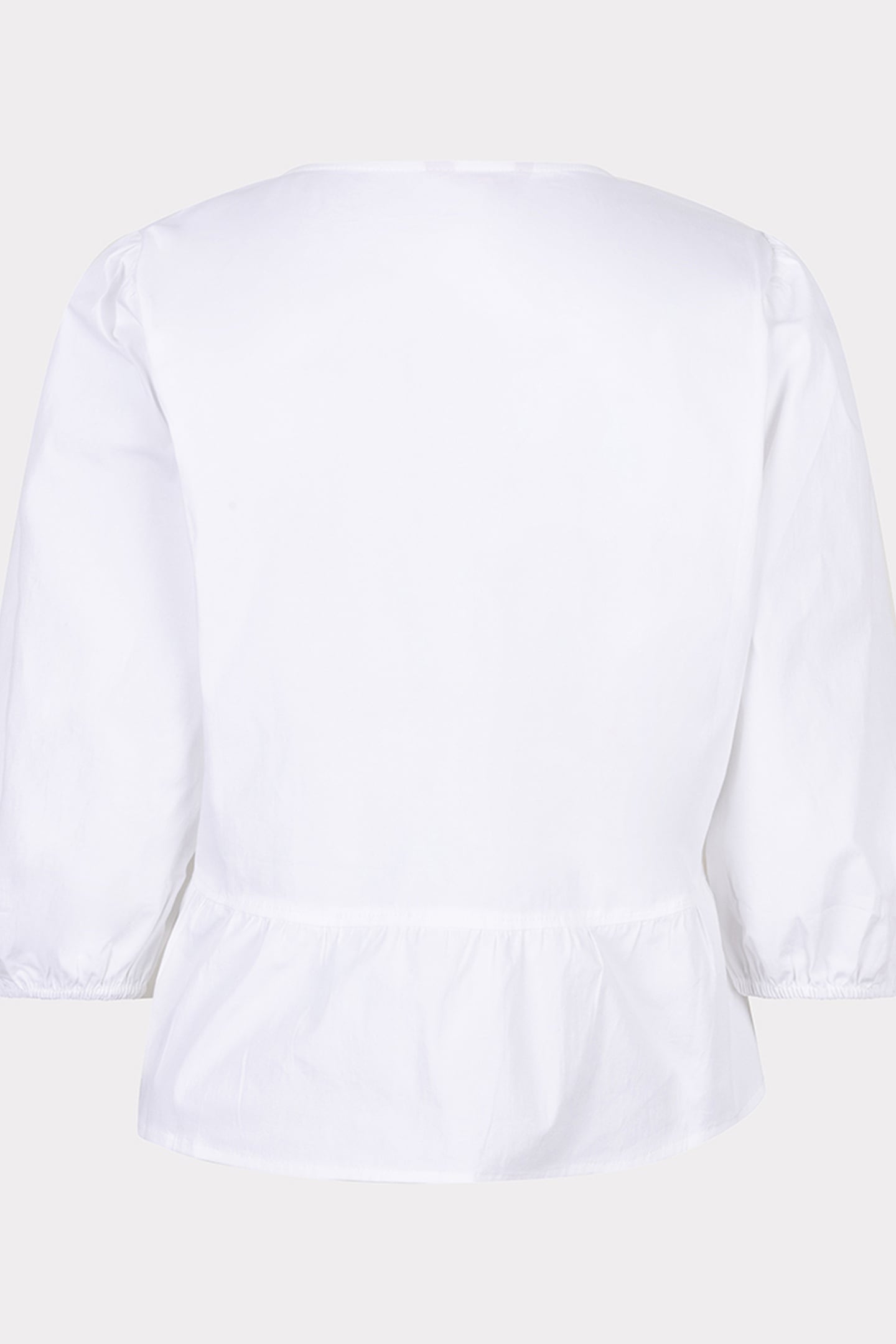 BLOUSE PEPLUM POPLIN OFF WHITE 5