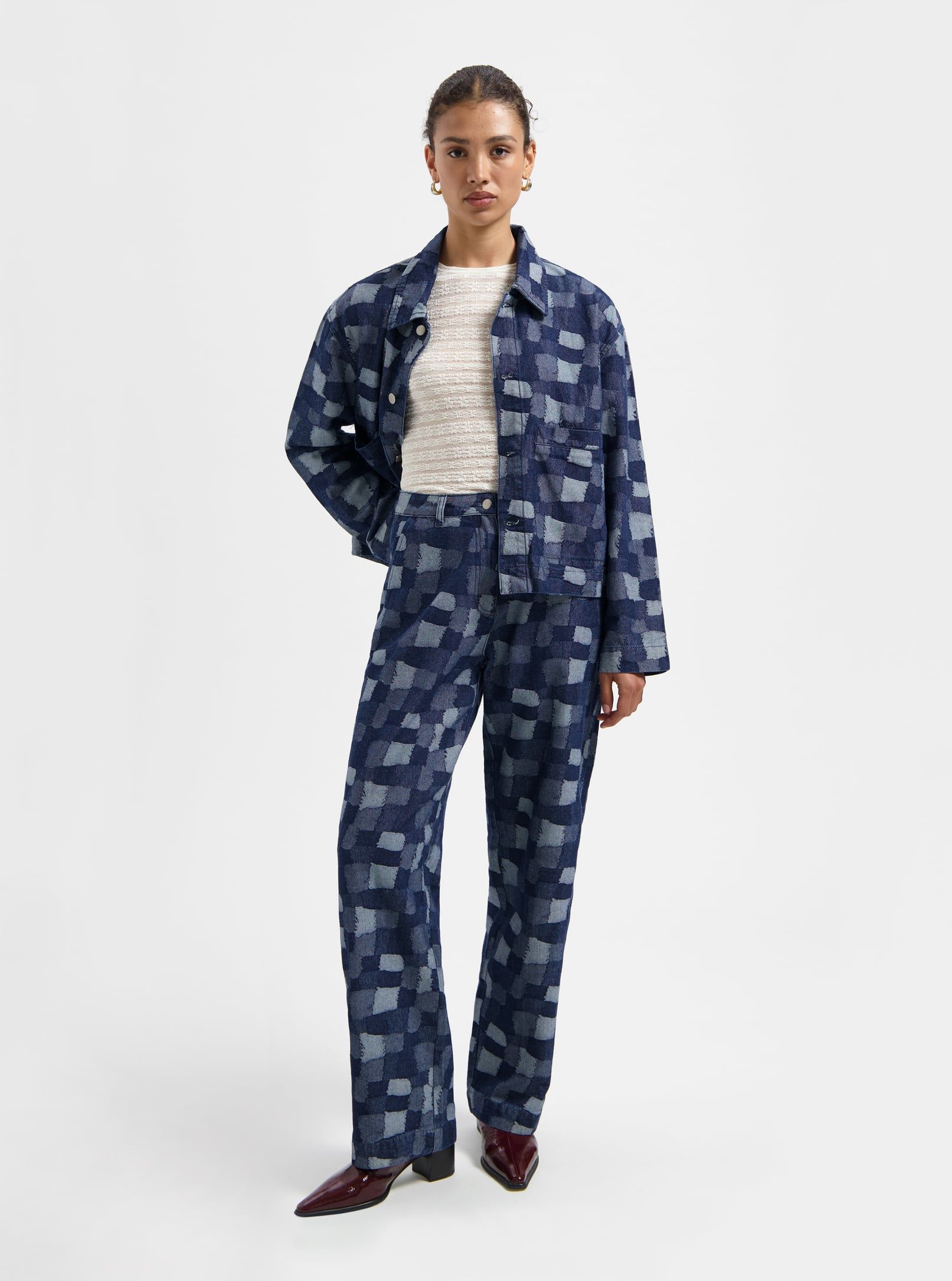 NOUS SOMMES LABELS – VINNIE PATCHWORK JACKET BLUE 2