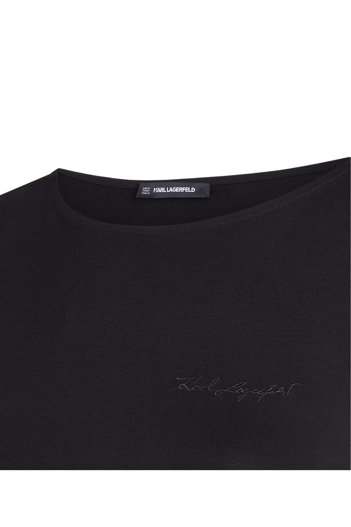 BOAT NECK RUCHED DETAIL TOP BLACK 4