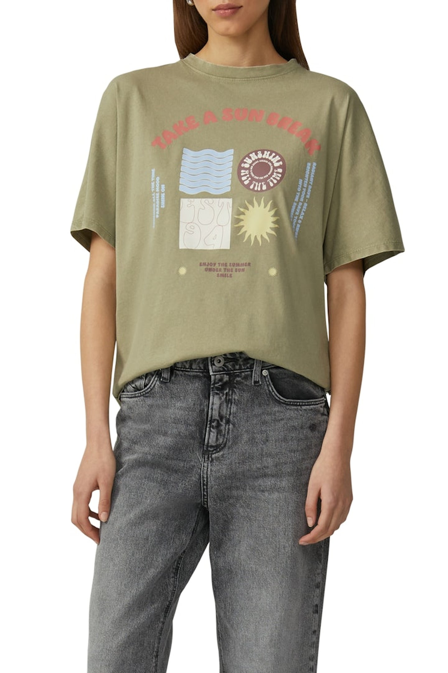 S.OLIVER-QS T-SHIRTS GREEN 1