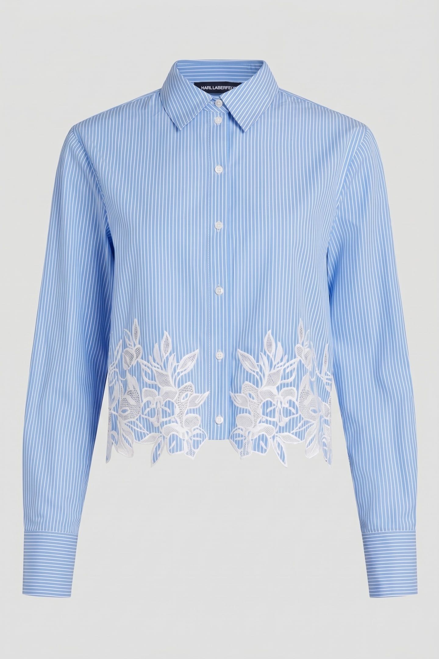 EMBROIDERY CUT OUT BLOUSE ULTRAMARINE-WHITE STRIPE 3