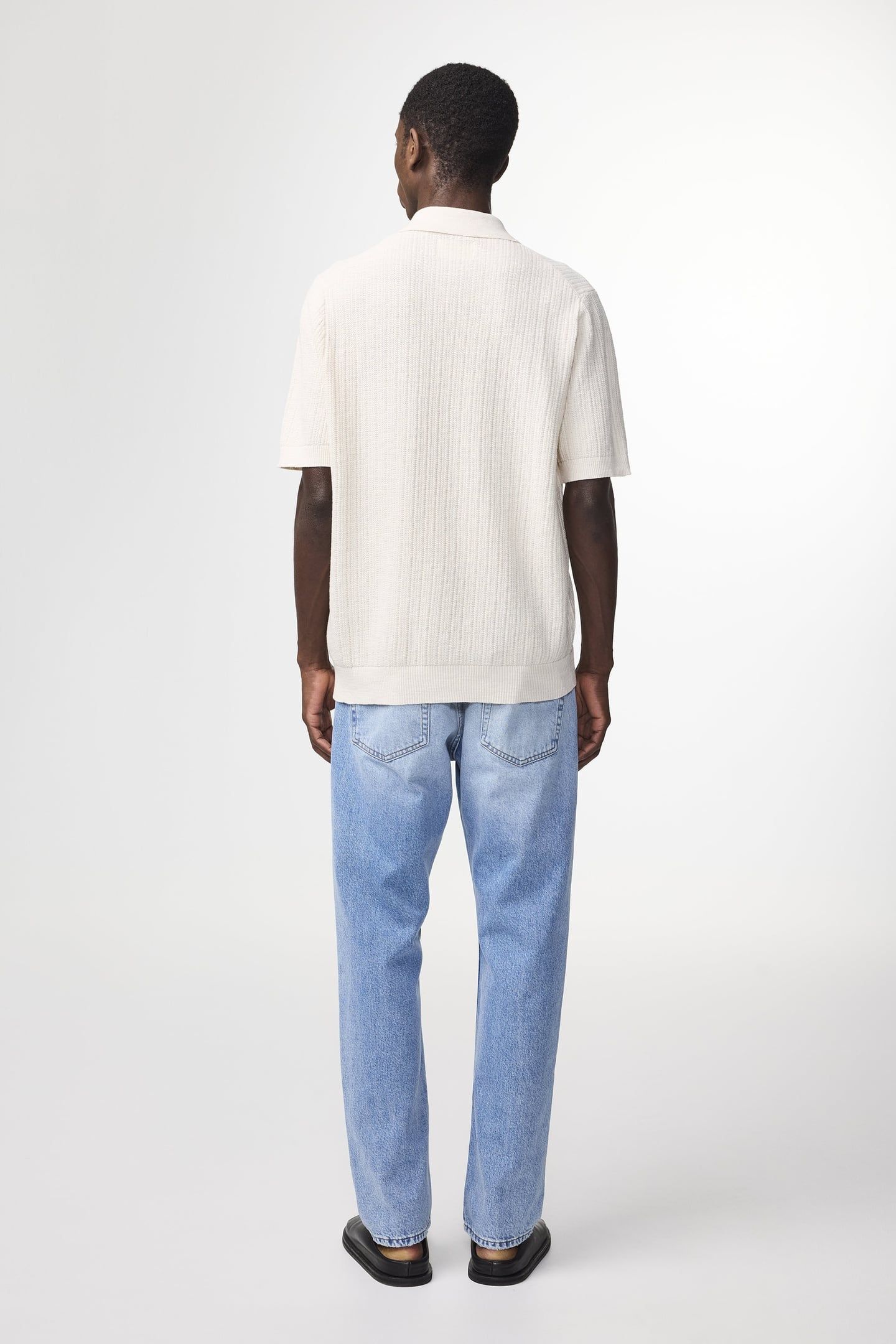 NOLAN POLO CARDIGAN 6695 KNIT ECRU 3