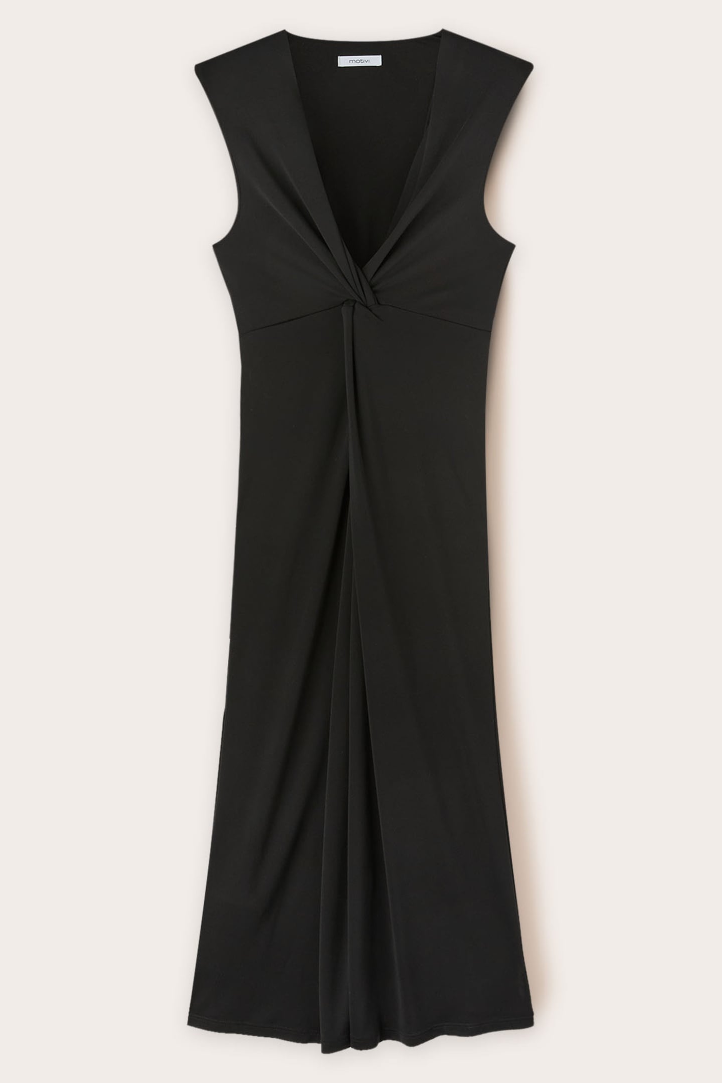 JERSEY DRESS WITH KNOT BLACK 4
