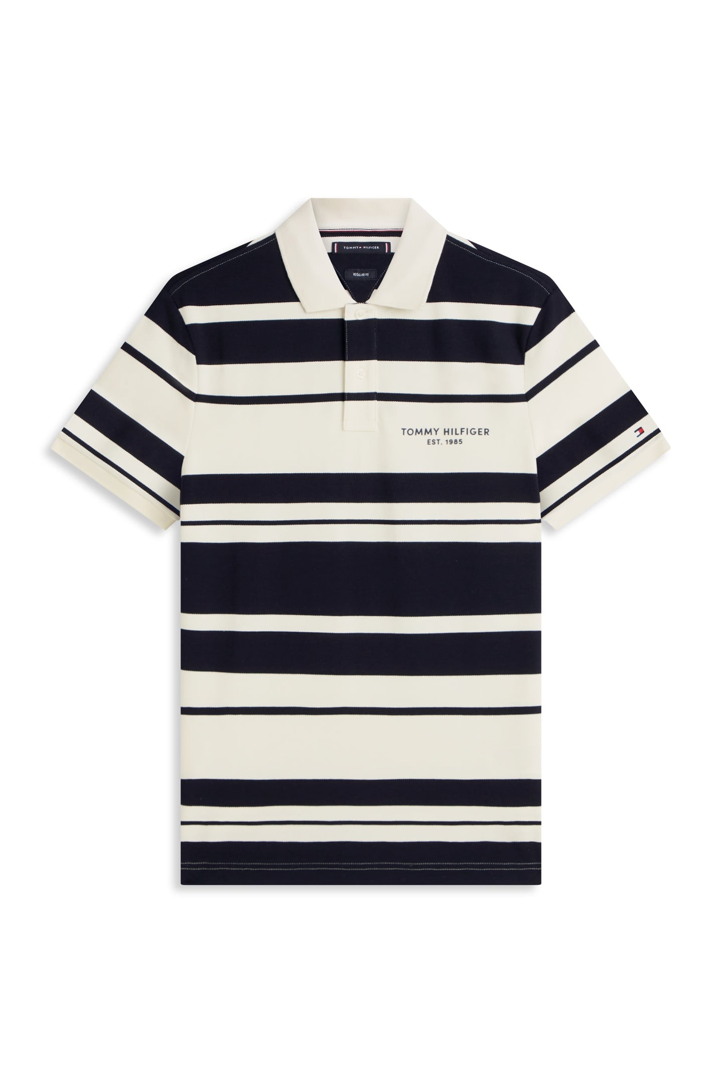 PIQUE MULTI STRIPE POLO IVORY PETAL/DESERT SKY 4