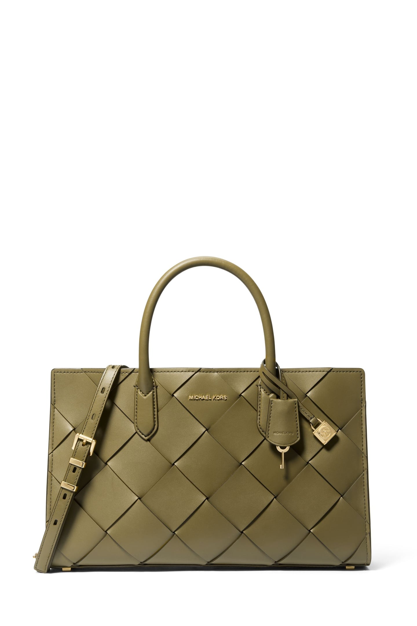MEDIUM EAST/WEST SATCHEL SAFARI GREEN 2