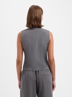 NOUS SOMMES LABELS – GINNY TIE GILET GREY 3