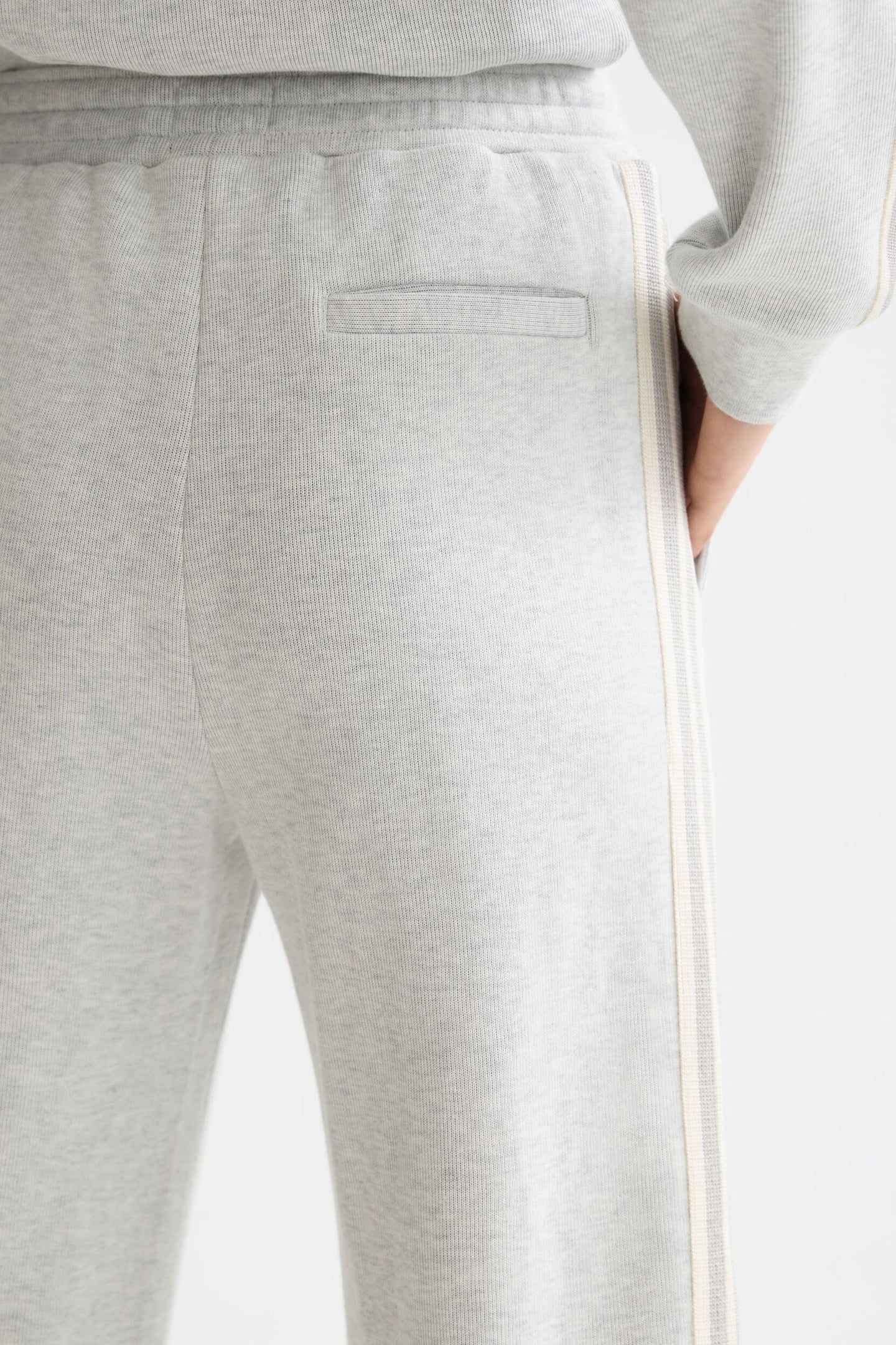 INTERLOCK SWEATPANTS LIGHT GREY MELANGE 8