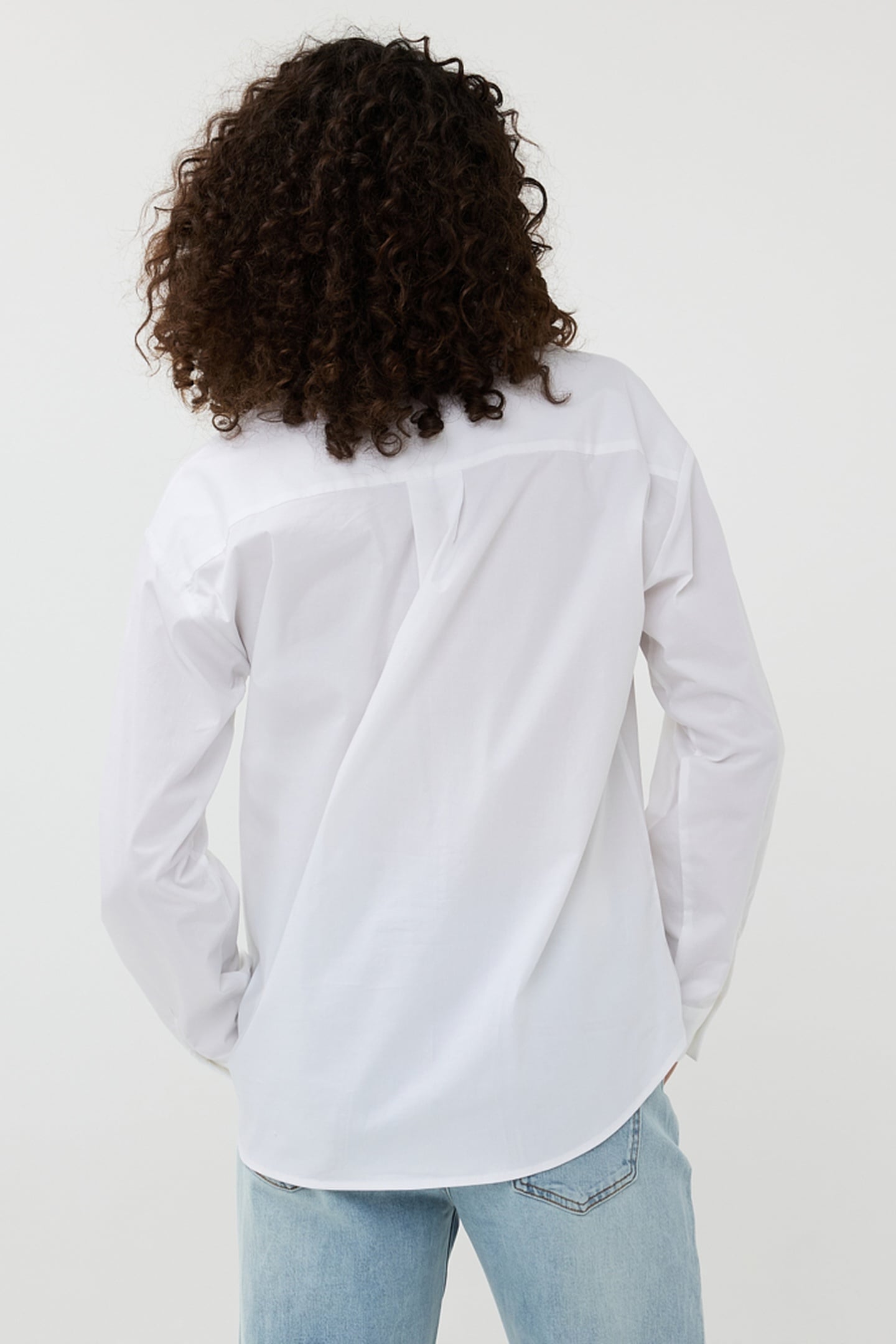 BLOUSE POPLIN RHINESTONES OFF WHITE 3