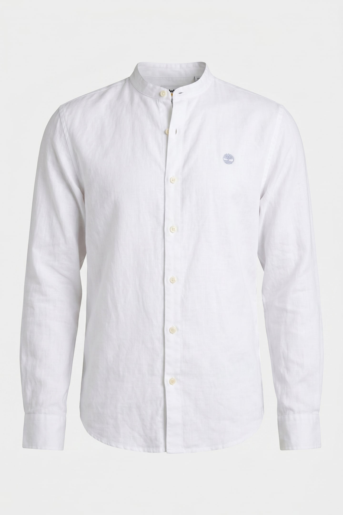 COTTON/LINEN KOREAN LS SHIRT WHITE 3