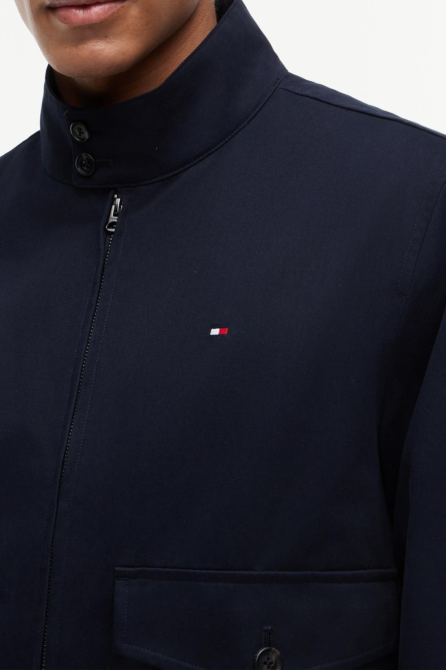 COTTON HARRINGTON JACKET DESERT SKY 5