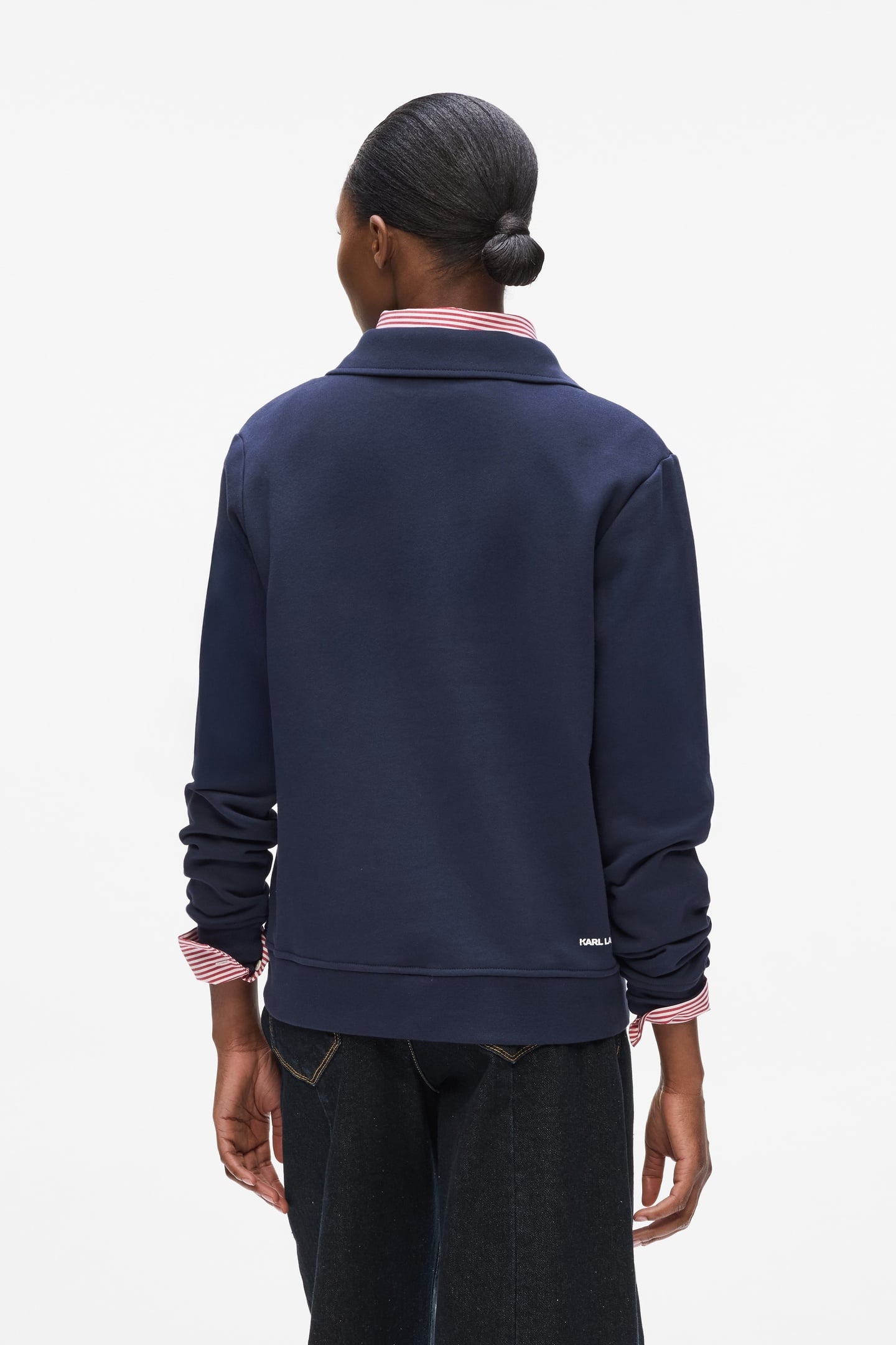 IKON PATCH POLO SWEATSHIRT EVENING BLUE 6