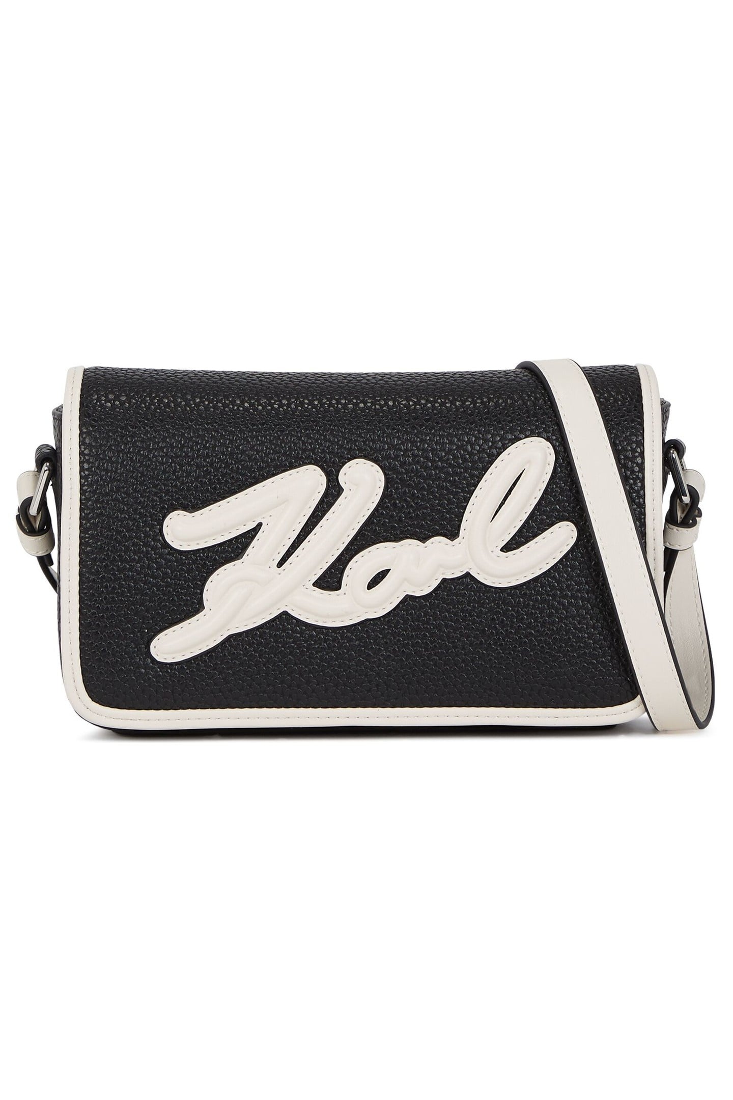 K/SKUARE FLAP CB GRAINY BLACK/WHITE 2