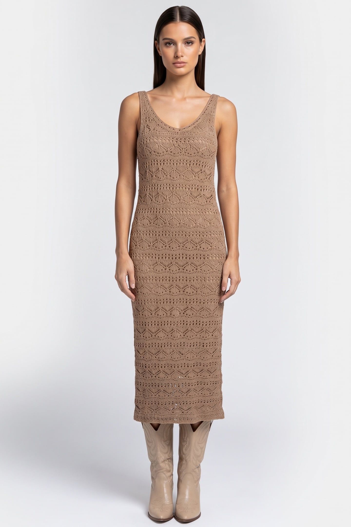 LAZZA DRESS CAPPUCINO 1