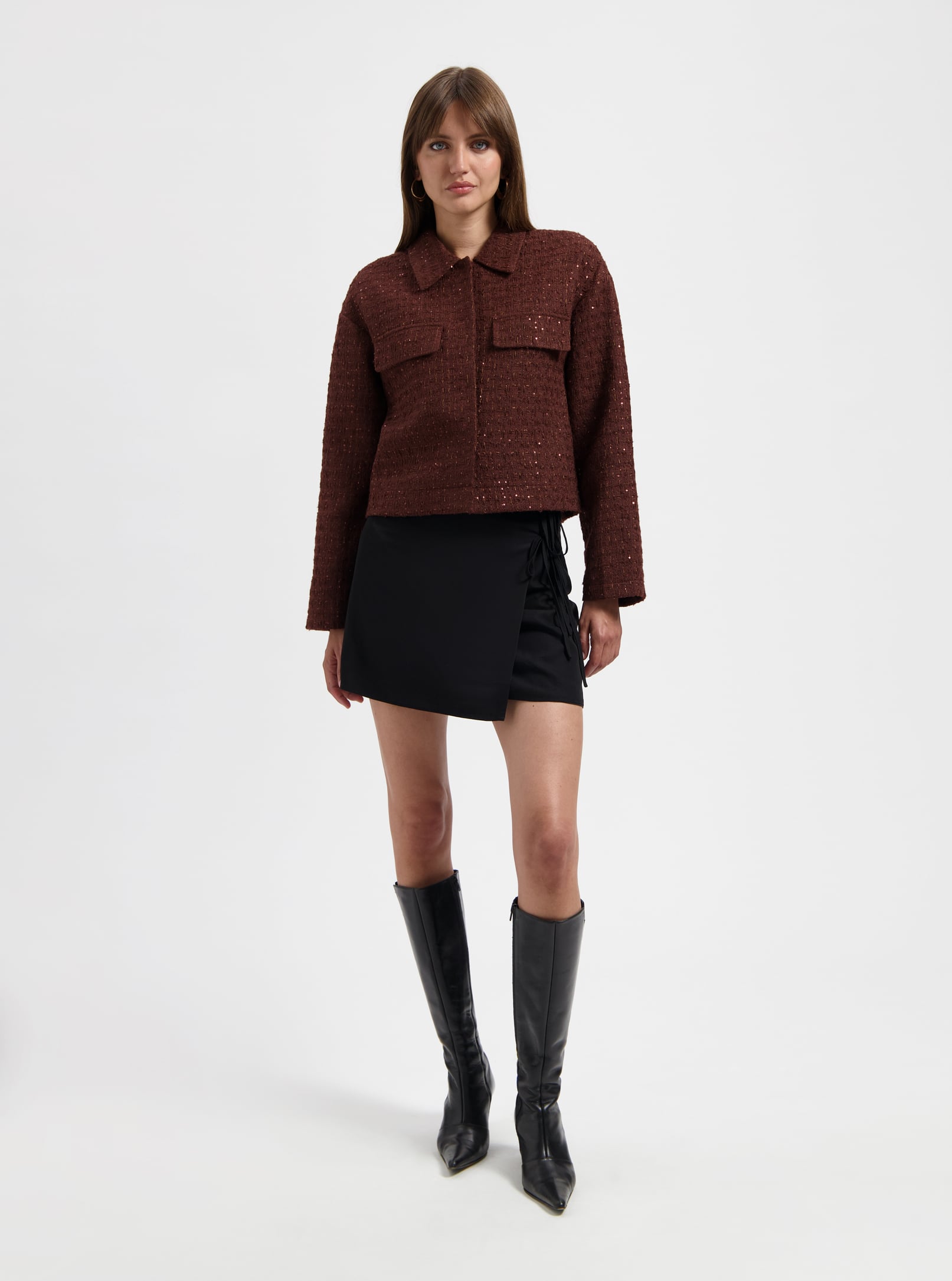 NOUS SOMMES LABELS – KITTIE TWEED JACKET RED 1