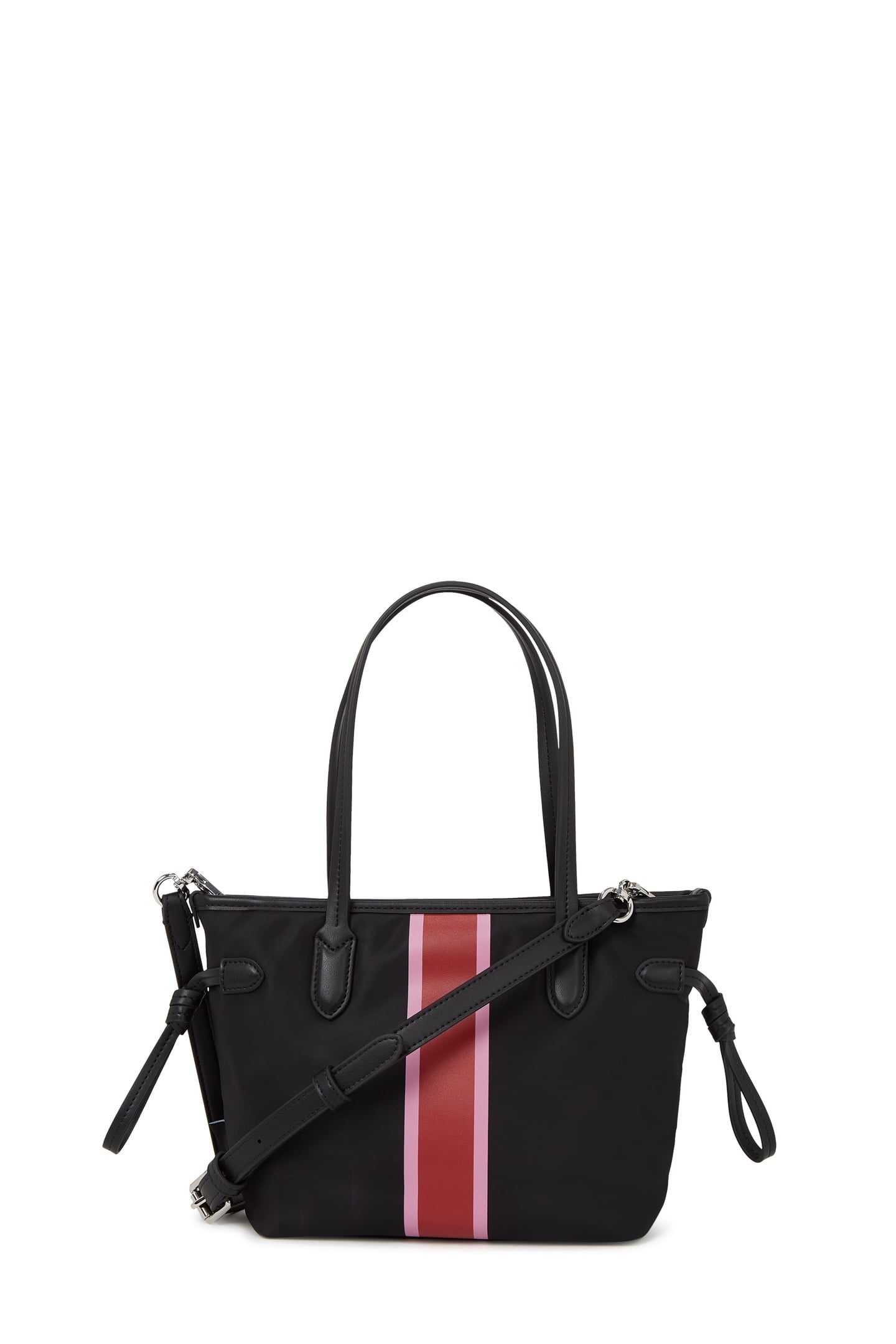 IKON NYLON STRIPE SM TOTE BLACK 3