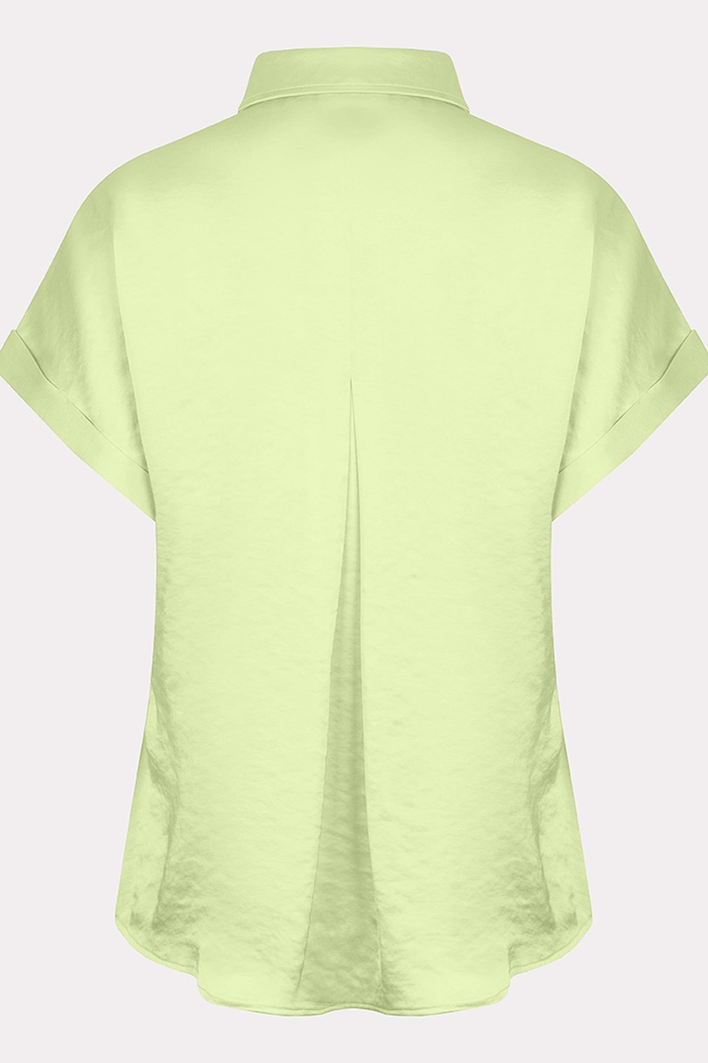 BLOUSE S/SLVE POCKET SATIN LOOK APPLE GREEN 2