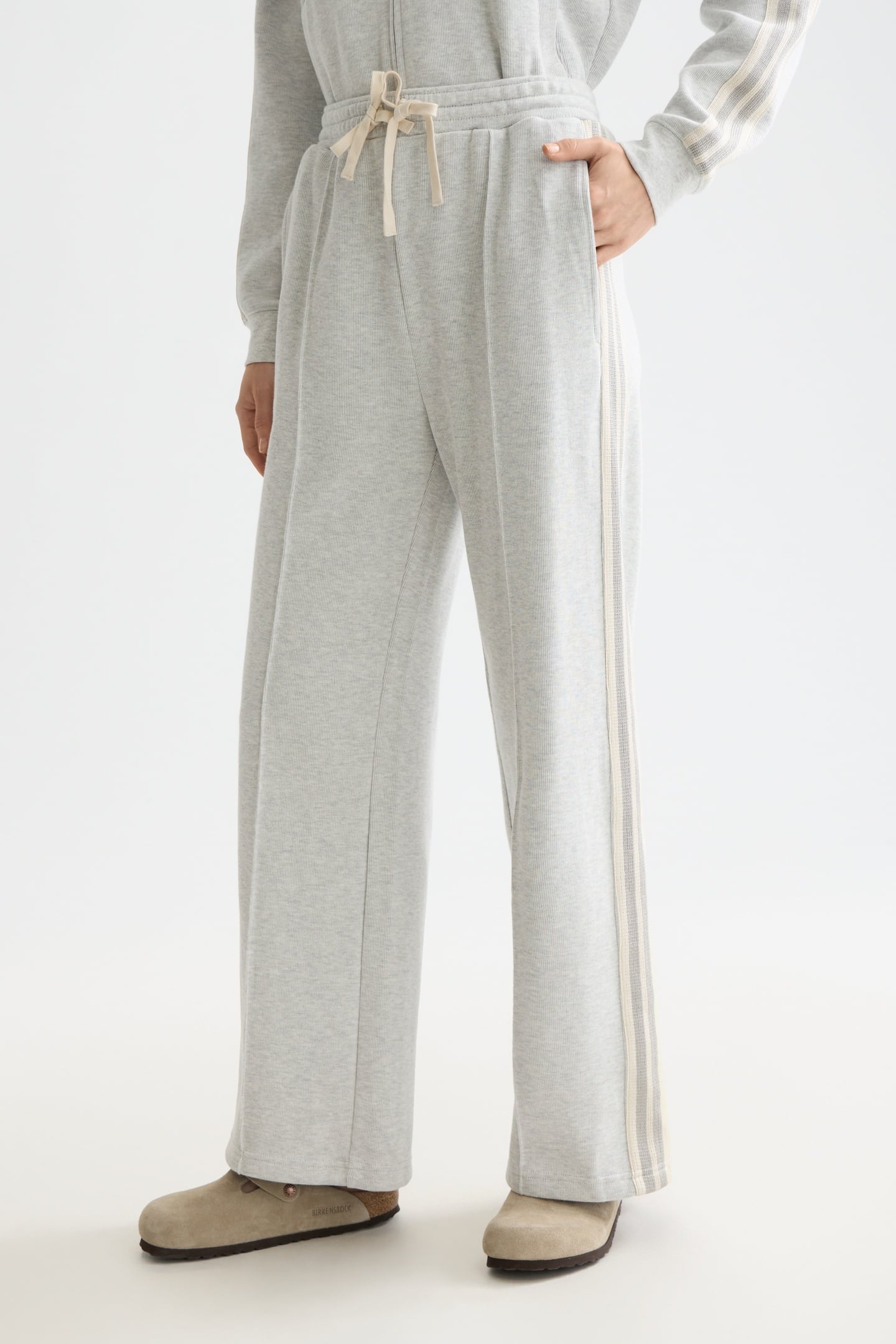 INTERLOCK SWEATPANTS LIGHT GREY MELANGE 2