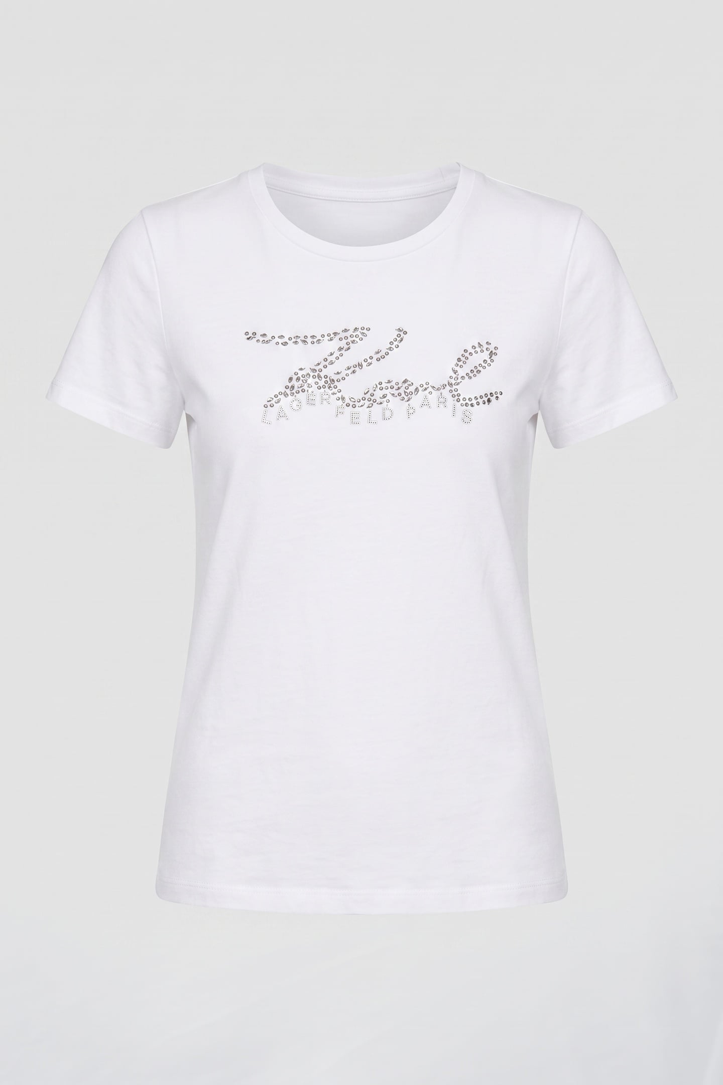 KARL SIGNATURE TSHIRT WHITE/SILVER 3