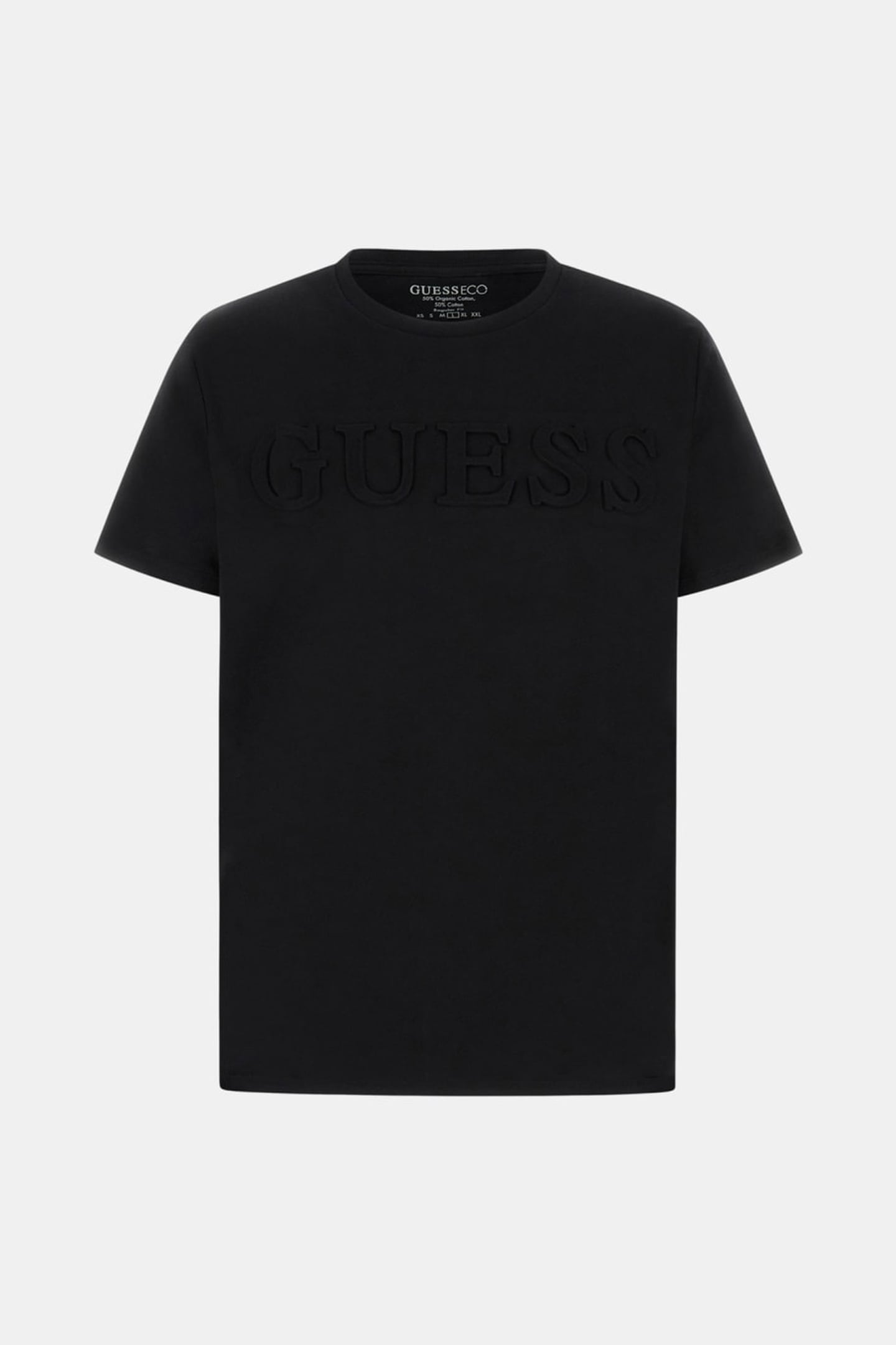 GUESS ECO SS BSC EMBOSSED LOGO JET BLACK A996 5