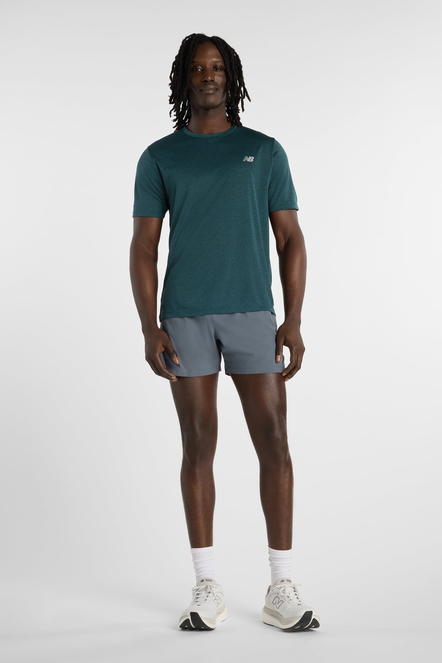 RC ESSENTIAL T-SHIRT MEDUSA GREEN HEATHER 4