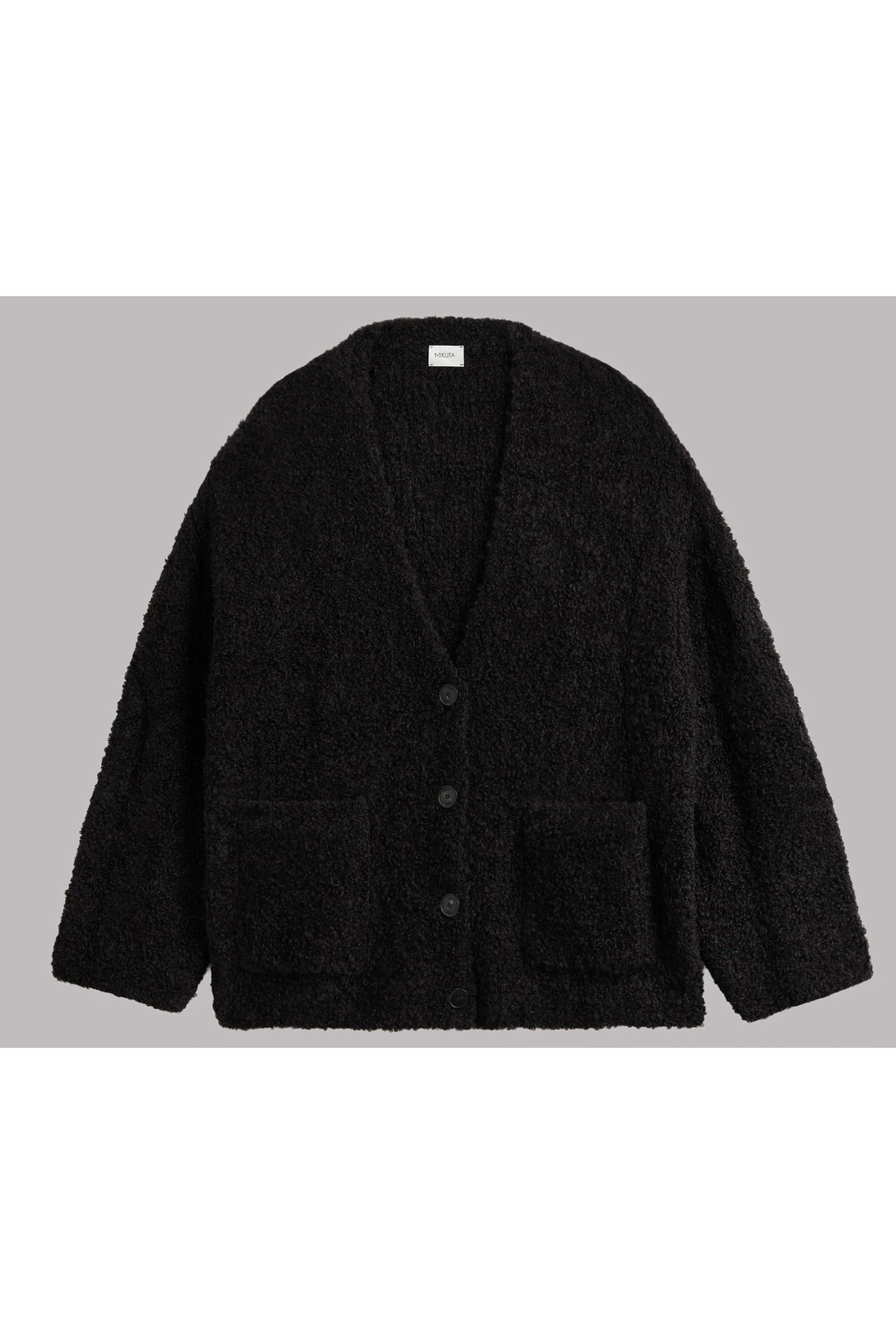 THE BLACK ALPACA CARDIGAN 3